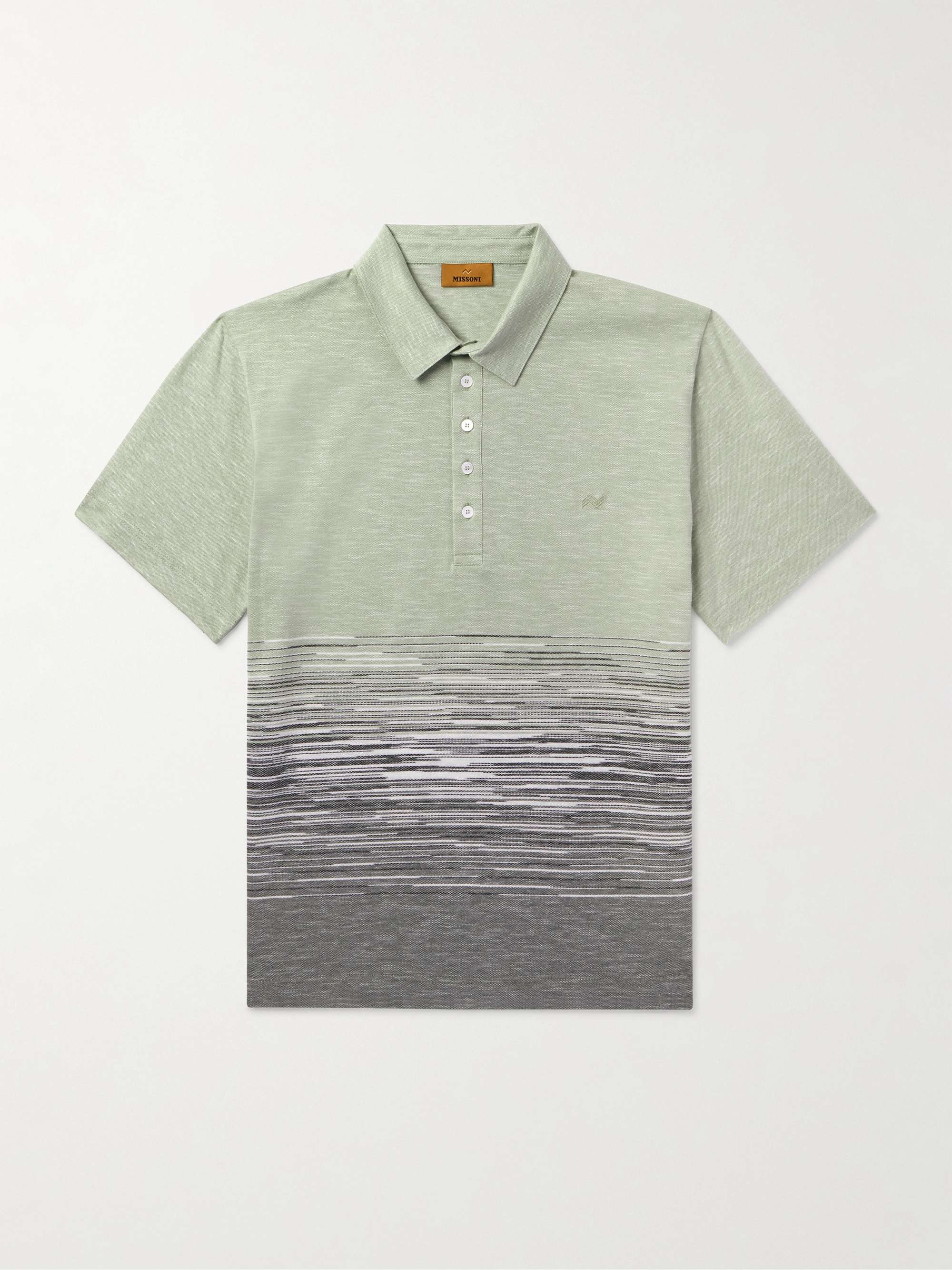 Space-Dyed Cotton and Linen-Blend Polo Shirt view