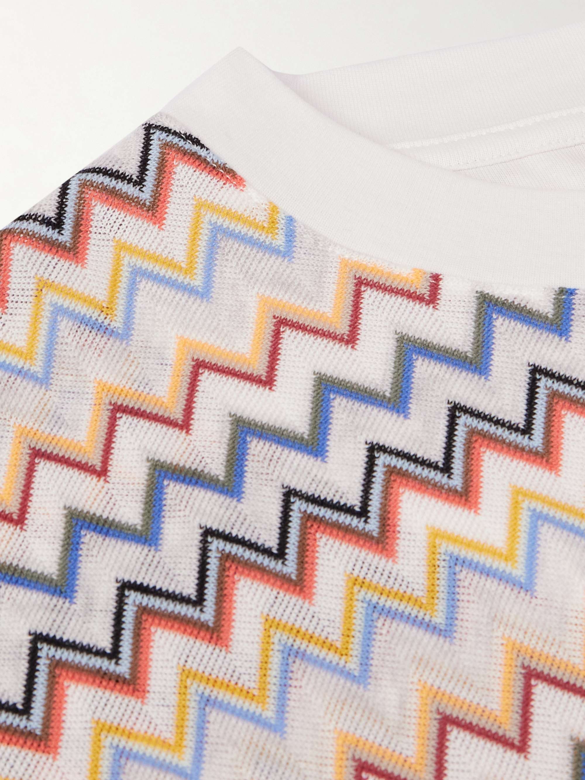 Crochet-Knit Cotton T-Shirt view