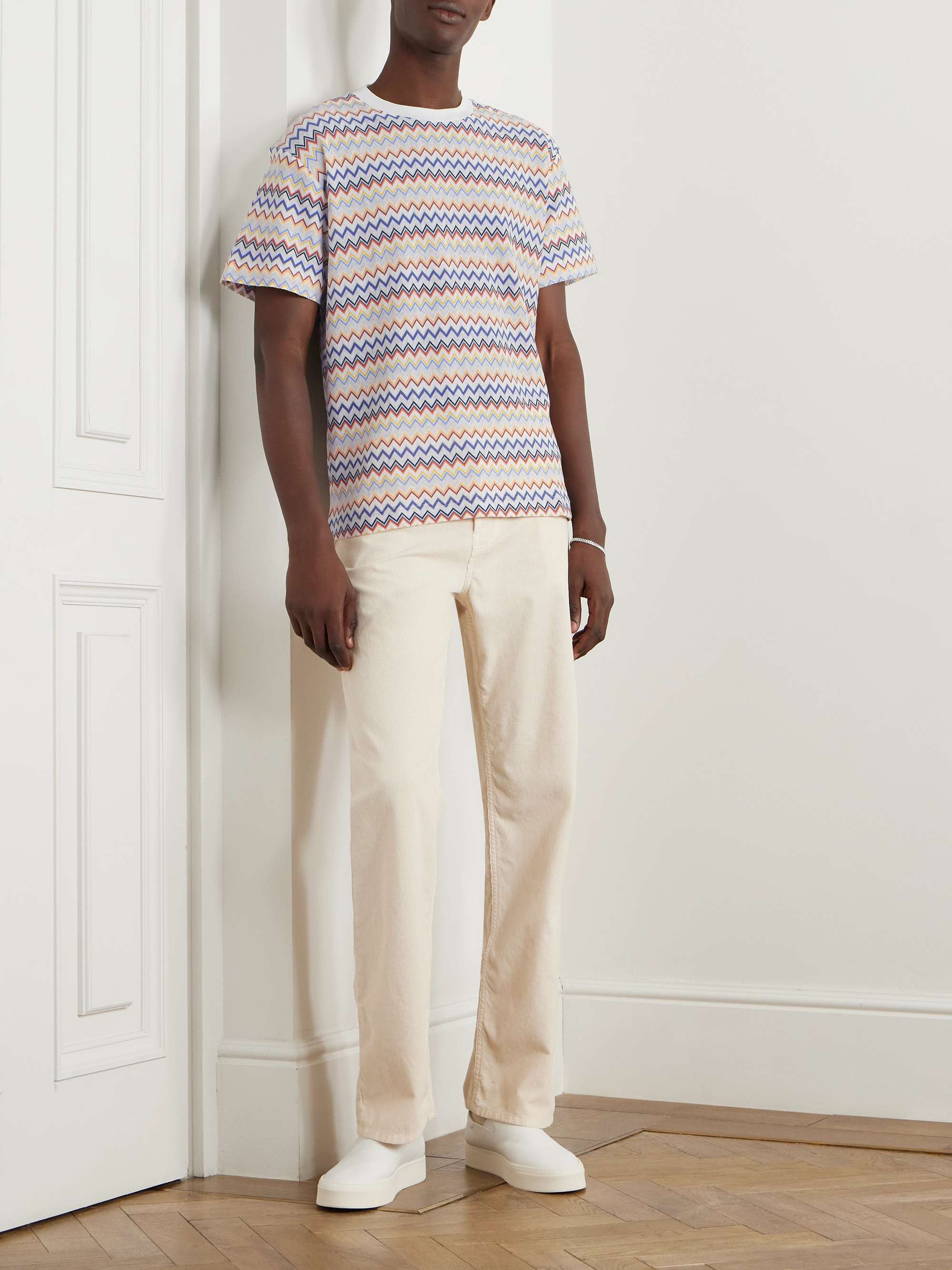 Crochet-Knit Cotton T-Shirt view