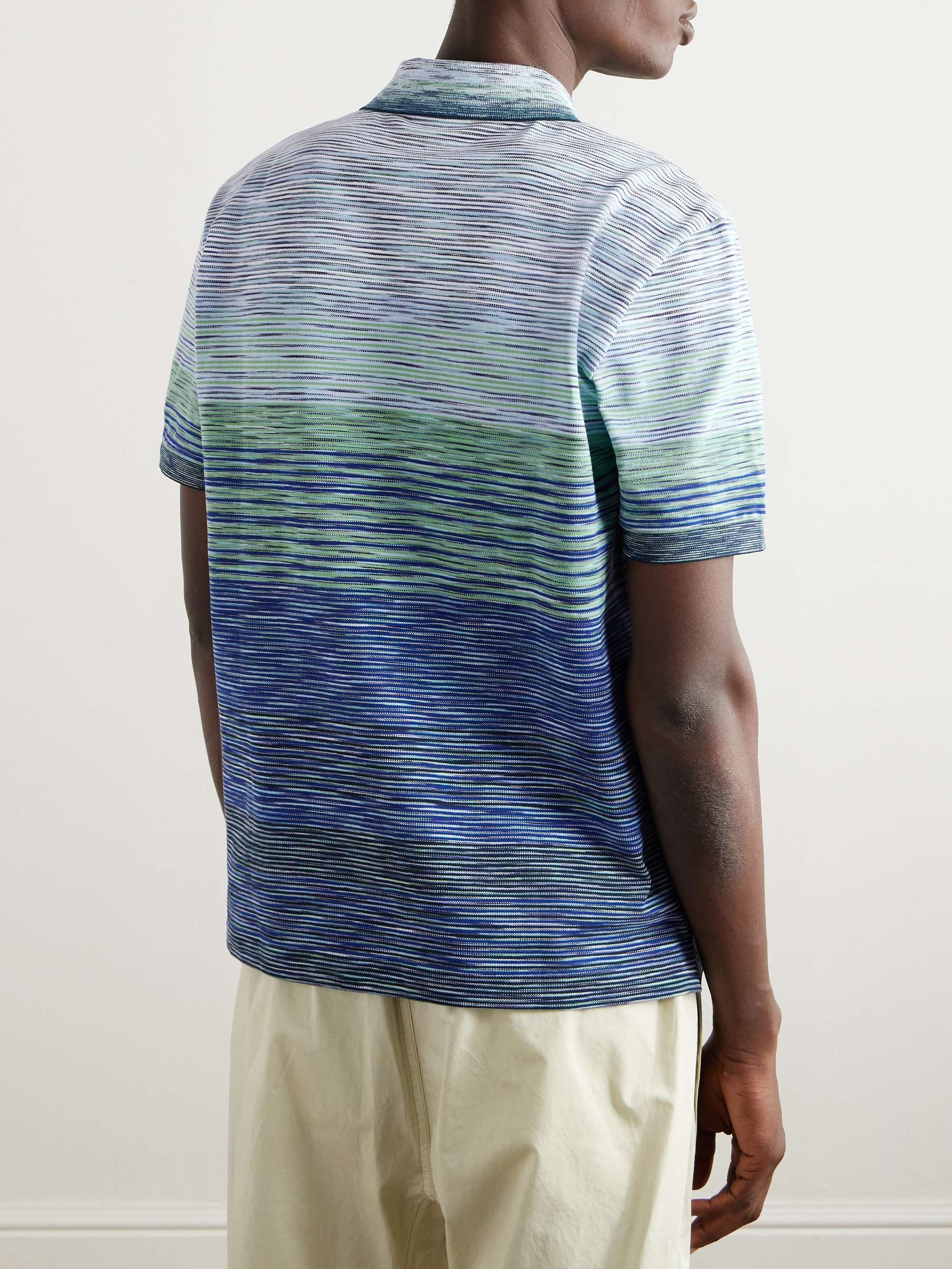 Space-Dyed Cotton-Piqué Polo-Shirt view
