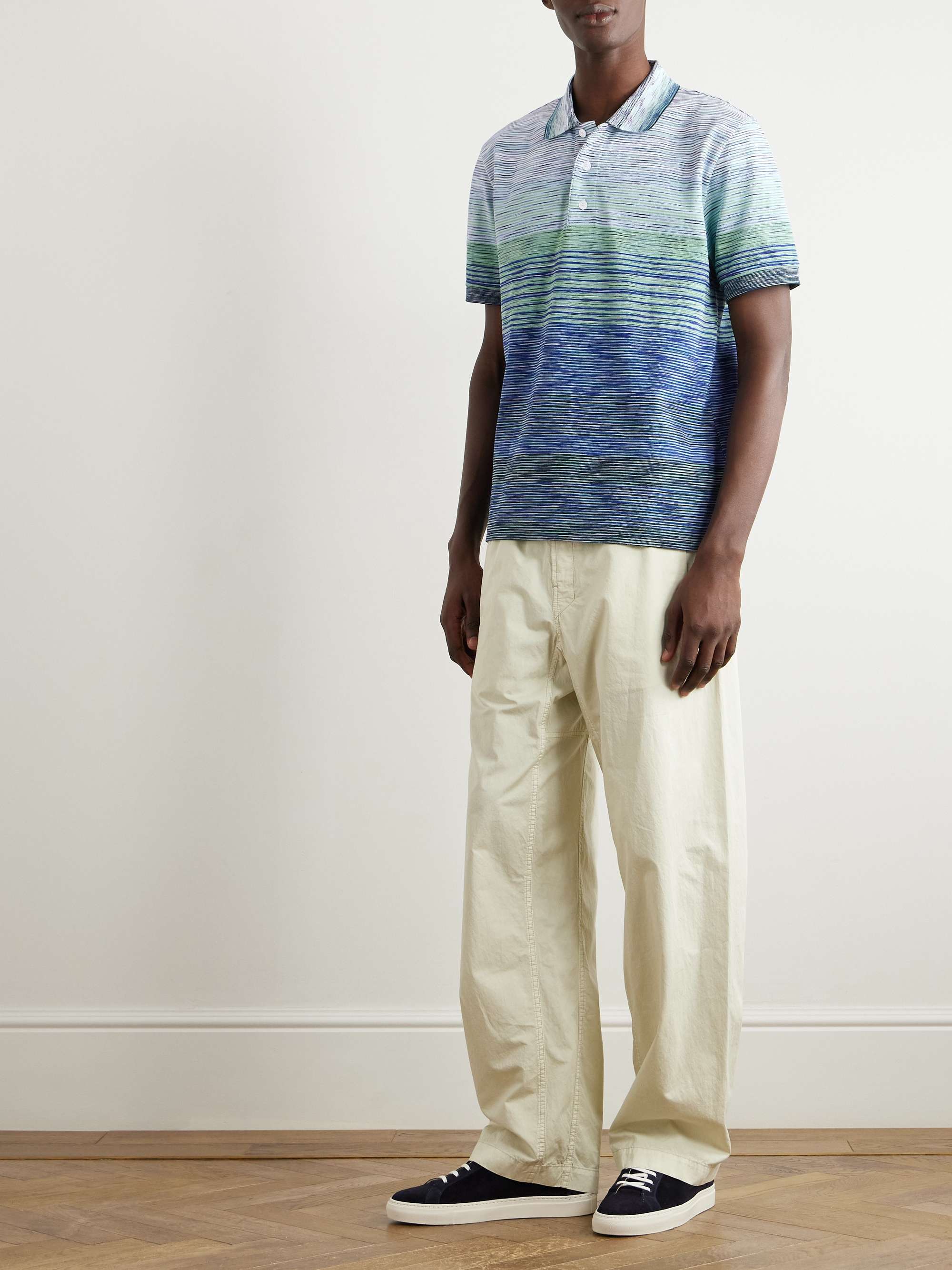 Space-Dyed Cotton-Piqué Polo-Shirt view