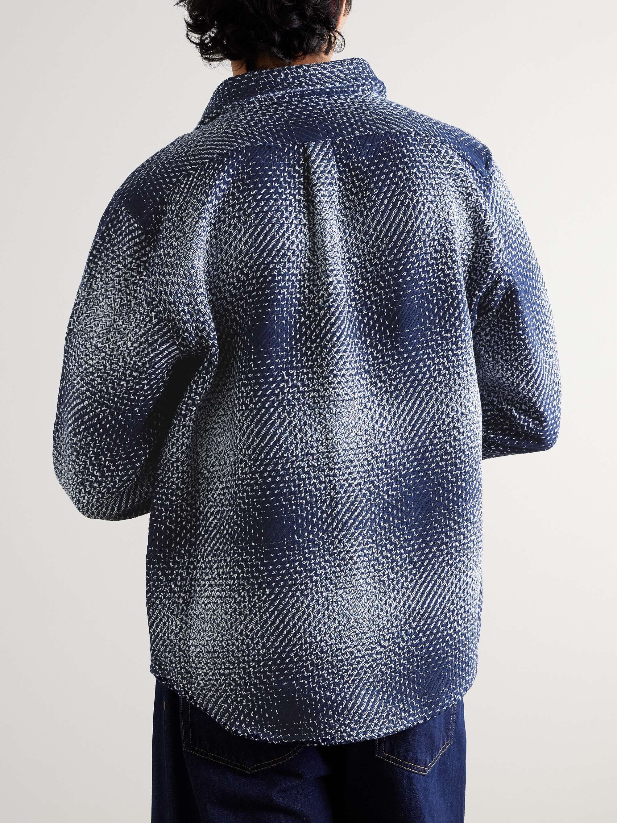 Middle Cotton-Jacquard Overshirt view