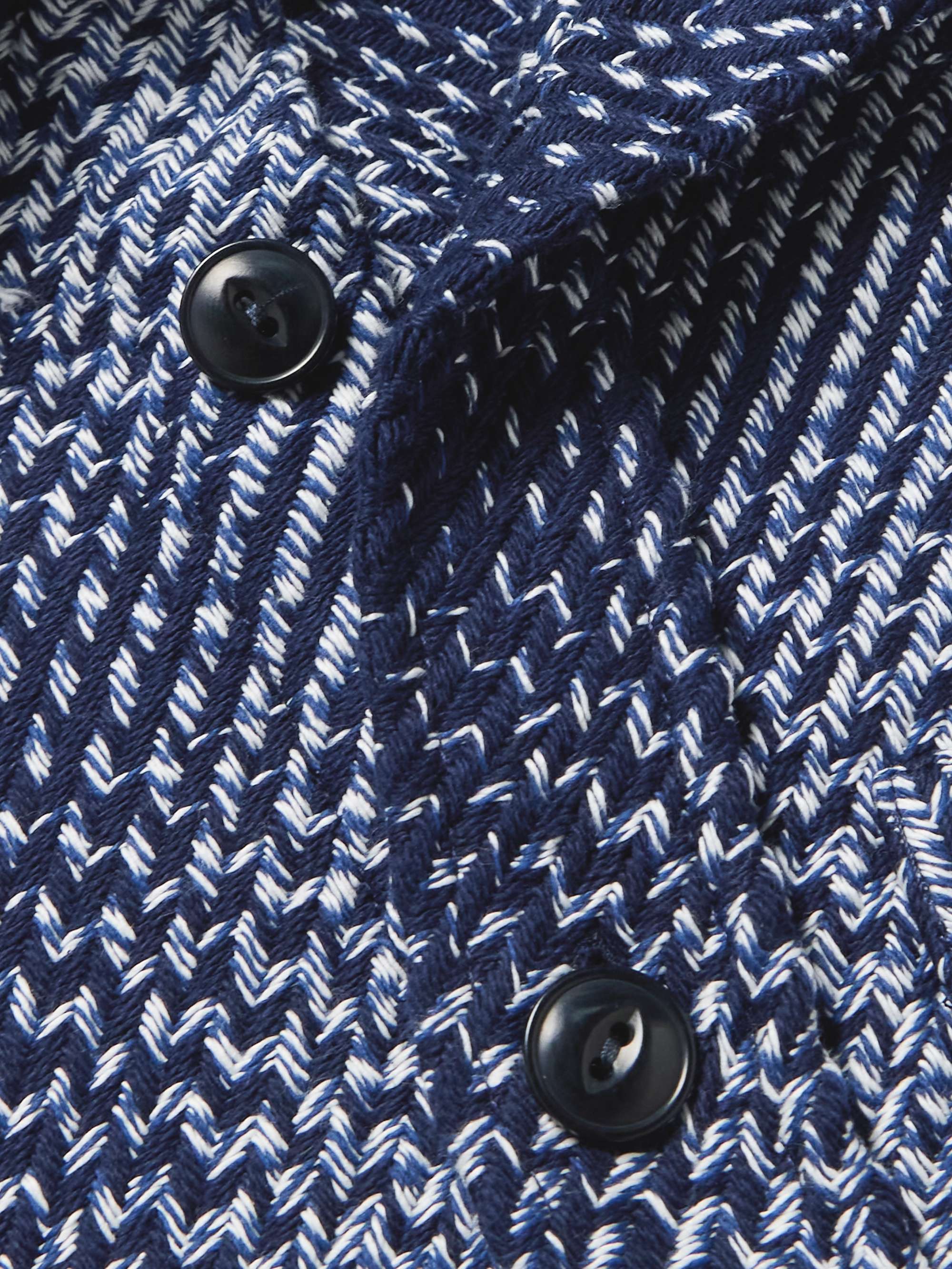 Middle Cotton-Jacquard Overshirt view
