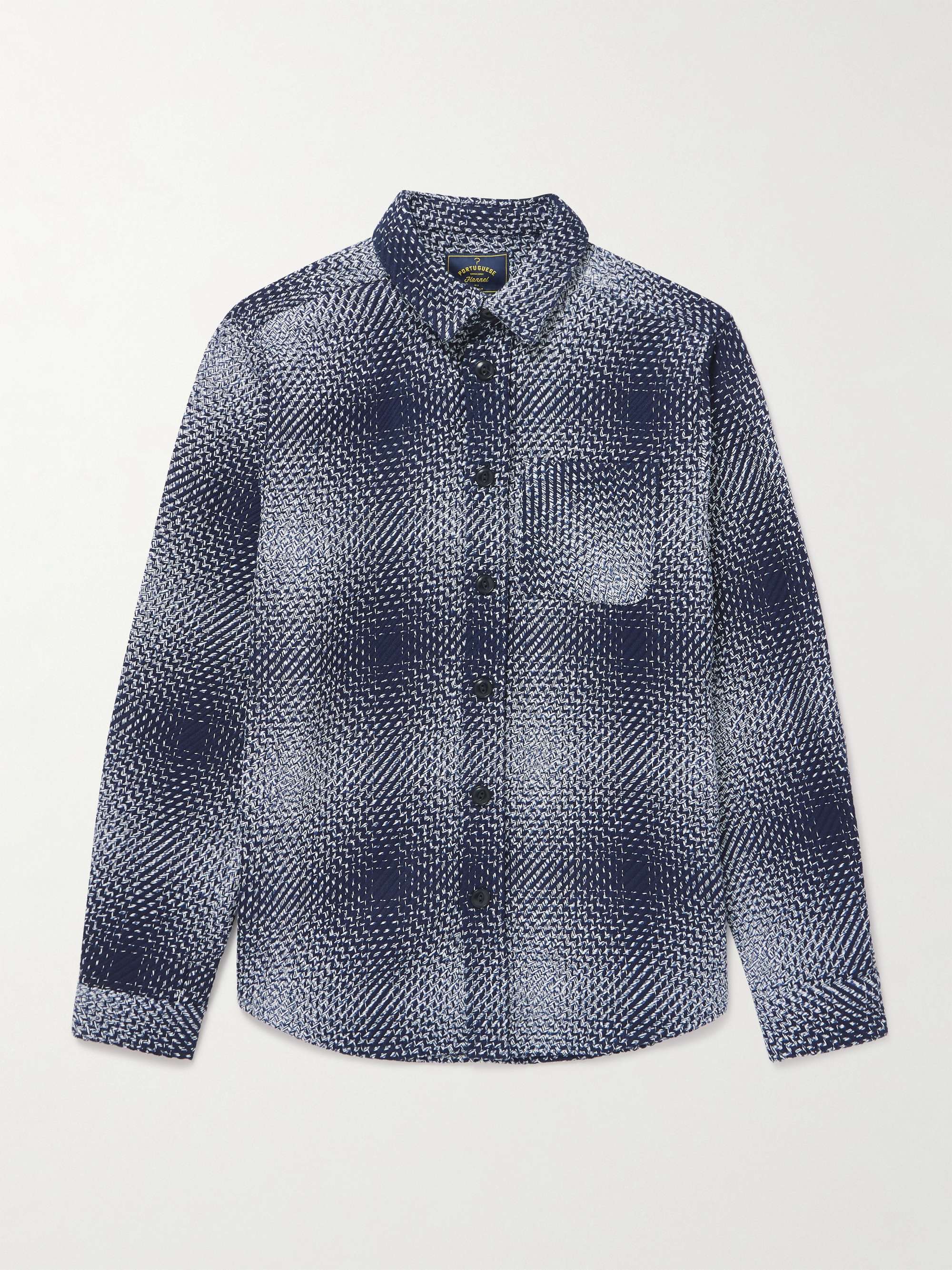 Middle Cotton-Jacquard Overshirt view