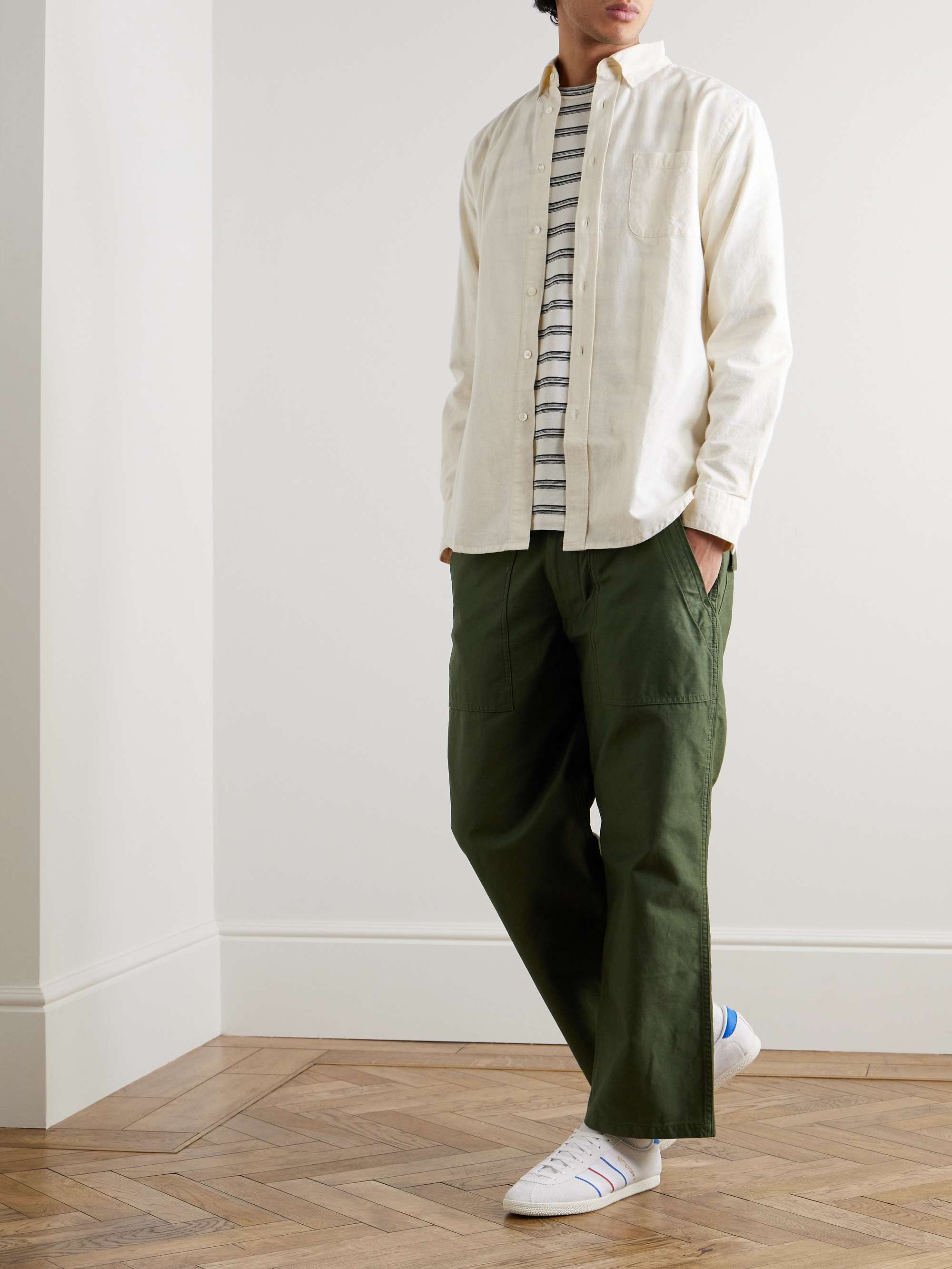 Button-Down Brushed-Cotton Oxford Shirt view