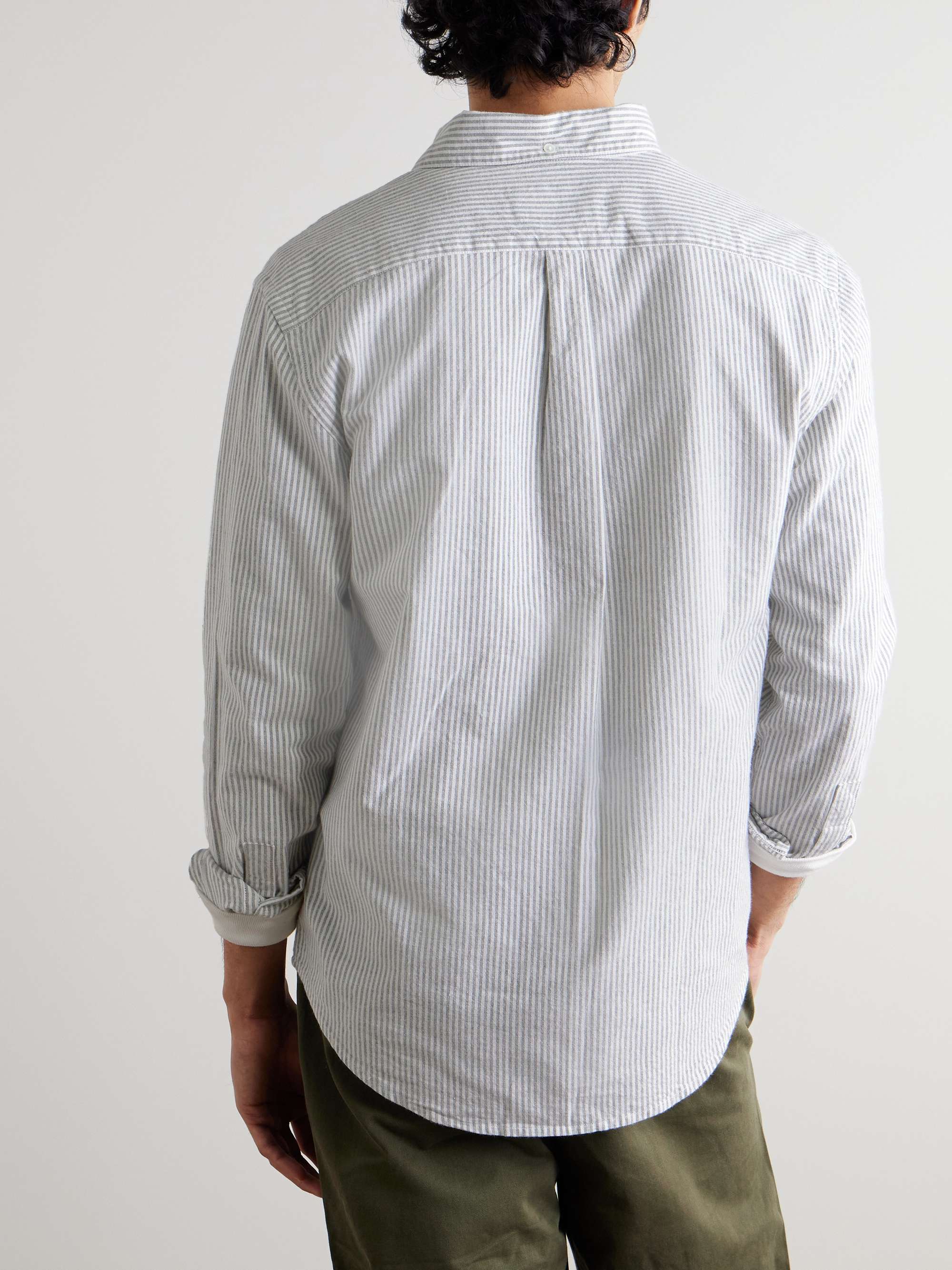 Button-Down Collar Brushed-Cotton Oxford Shirt view