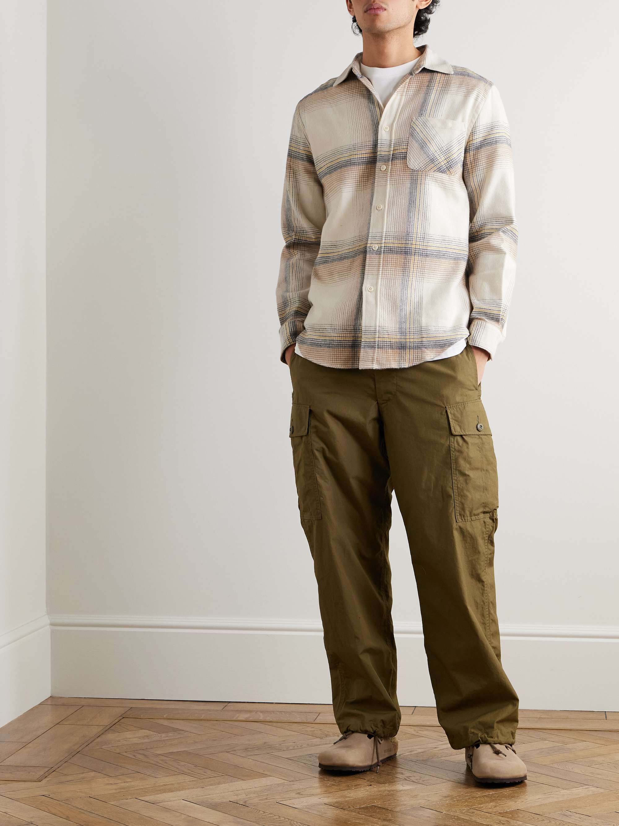 Nogal Checked Cotton-Flannel Shirt view