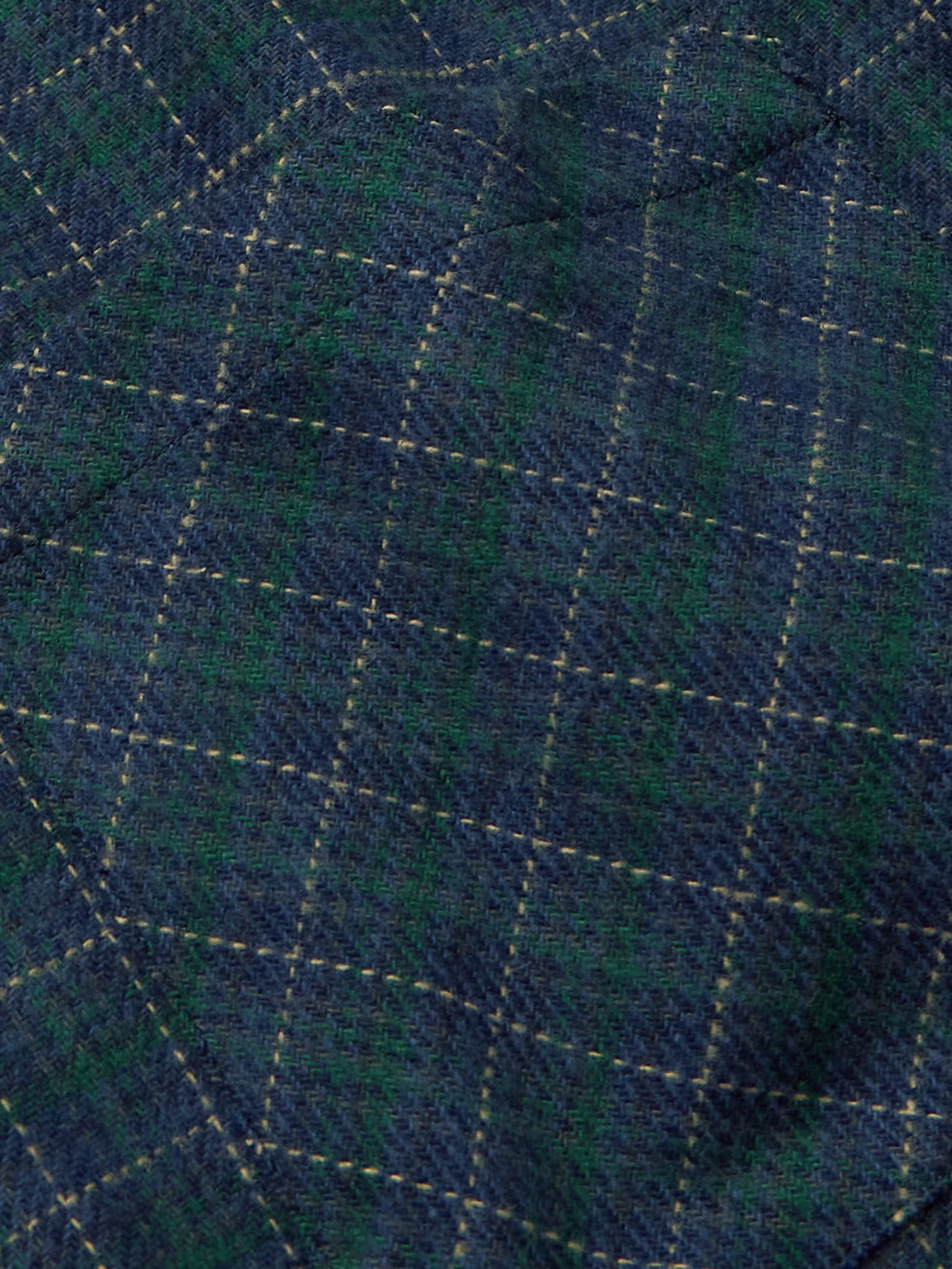 Minerva Button-Down Collar Checked Cotton-Flannel Shirt view