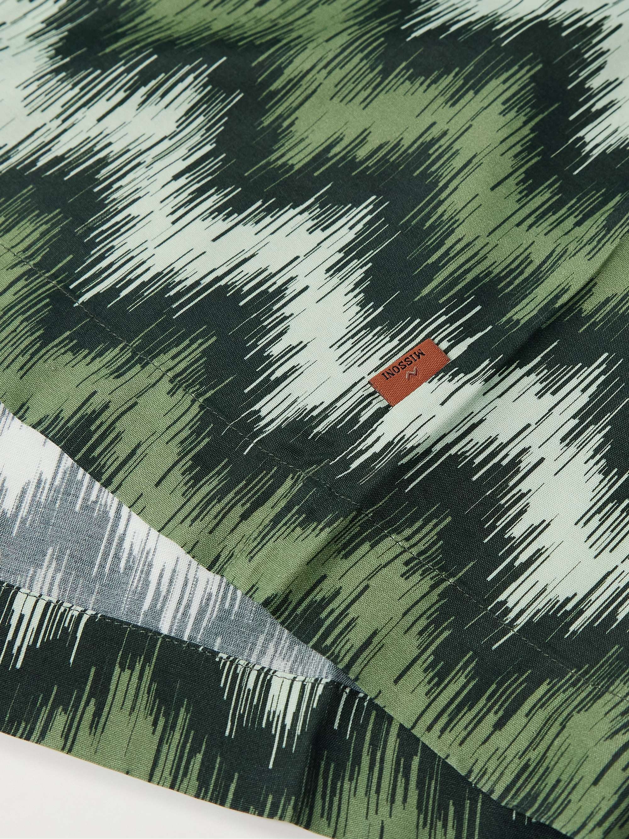 Camp-Collar Printed Jersey Shirt view