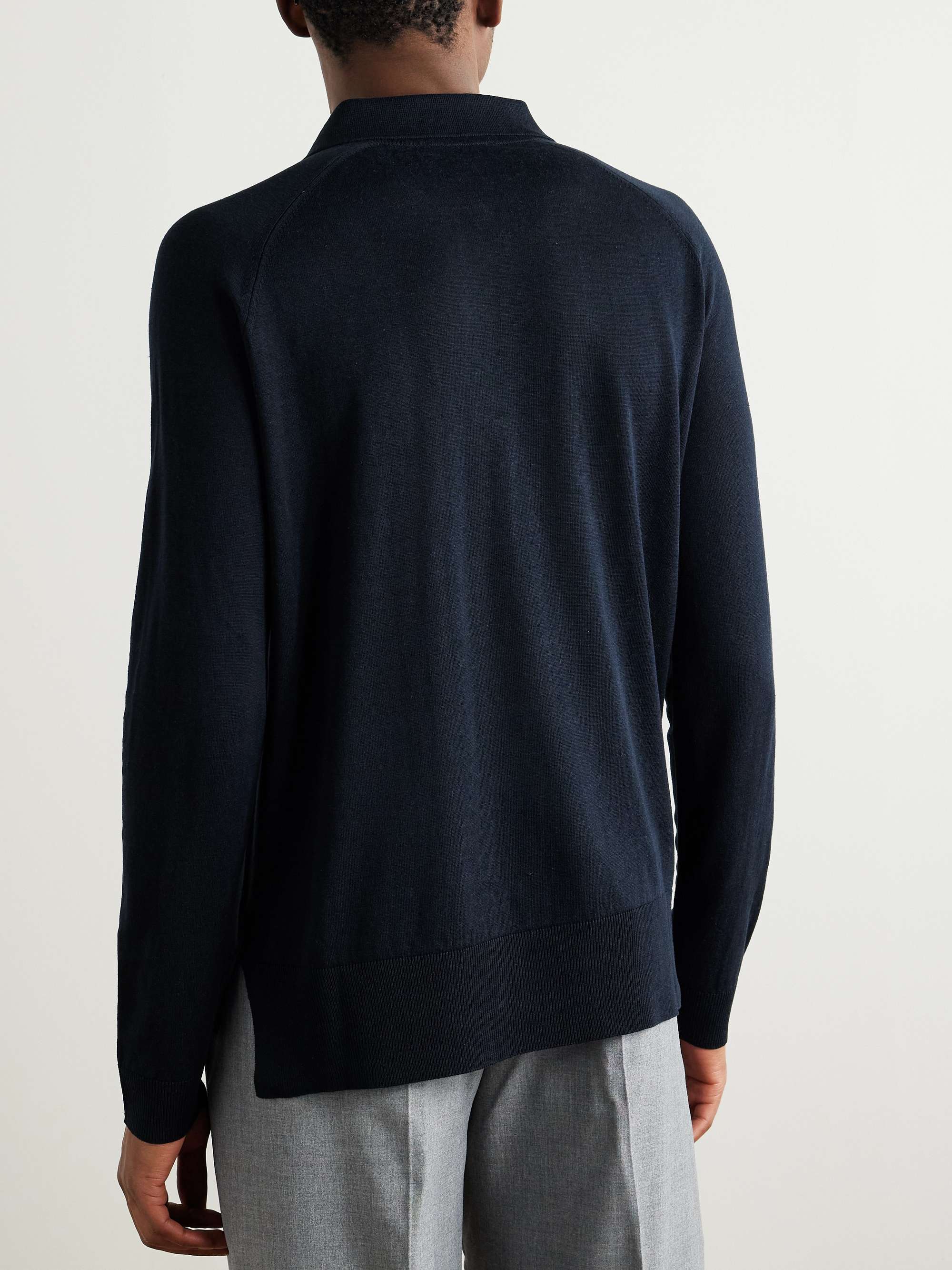 Silk and Linen-Blend Cardigan view