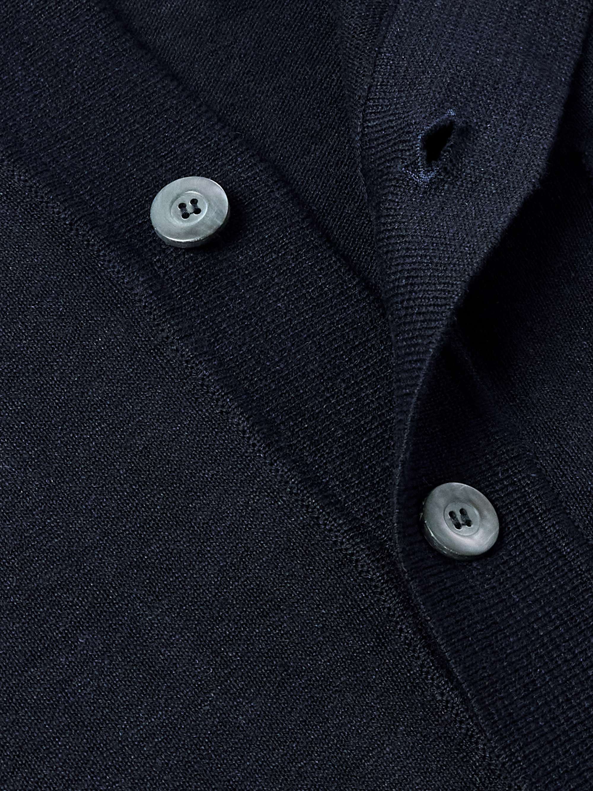 Silk and Linen-Blend Cardigan view