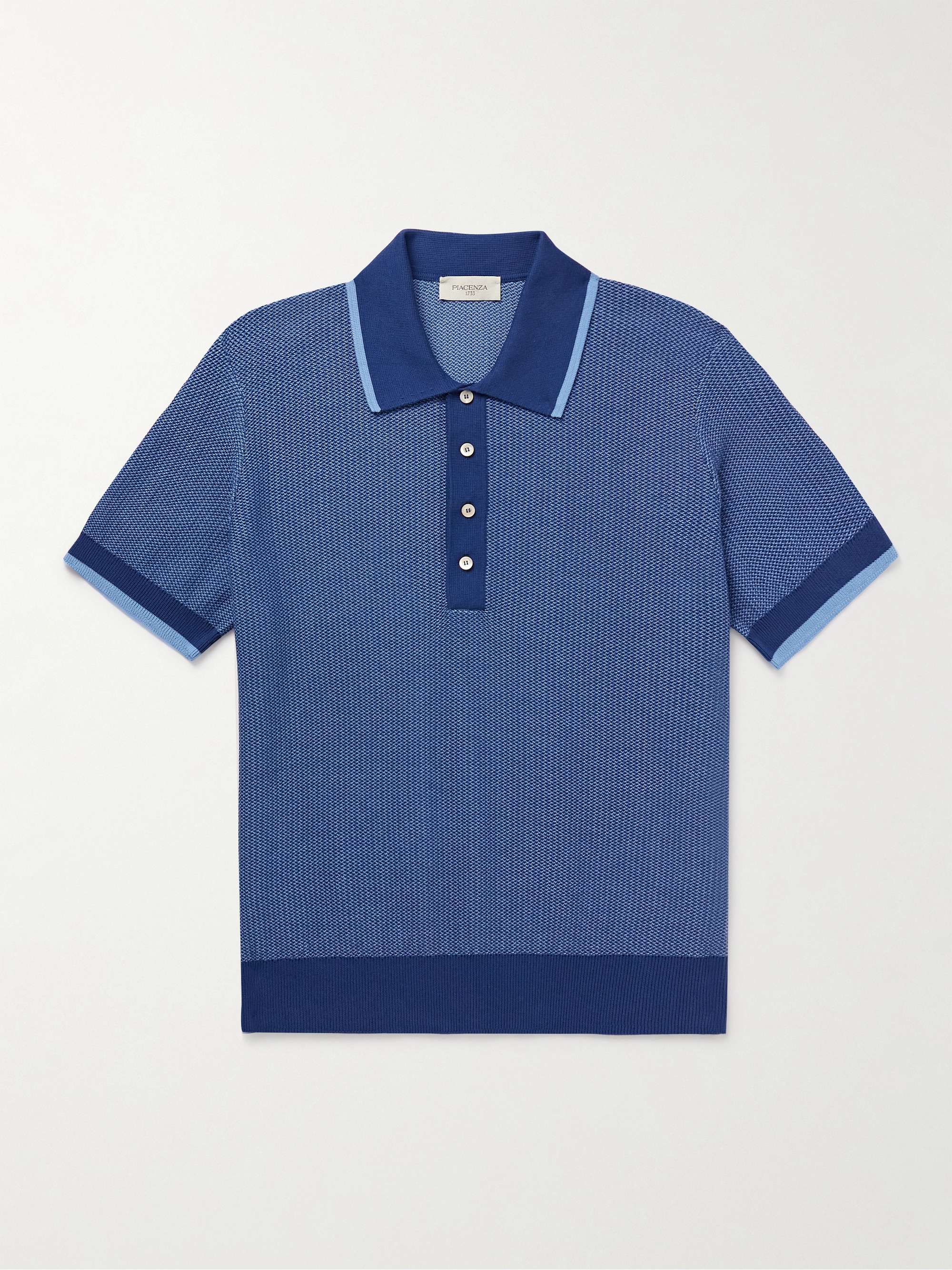Slim-Fit Birdseye Cotton Polo Shirt view