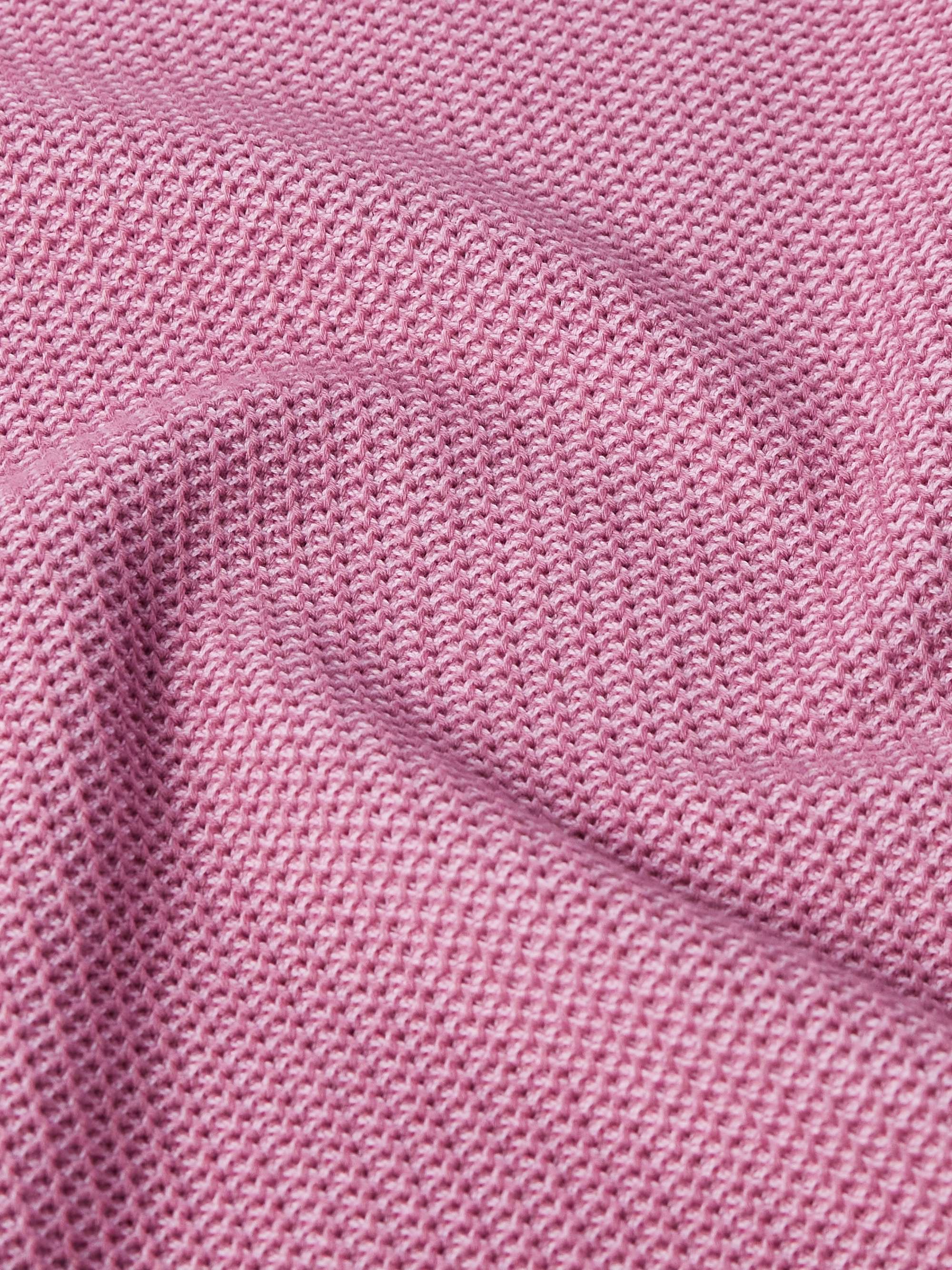 Waffle-Knit Cotton T-Shirt view
