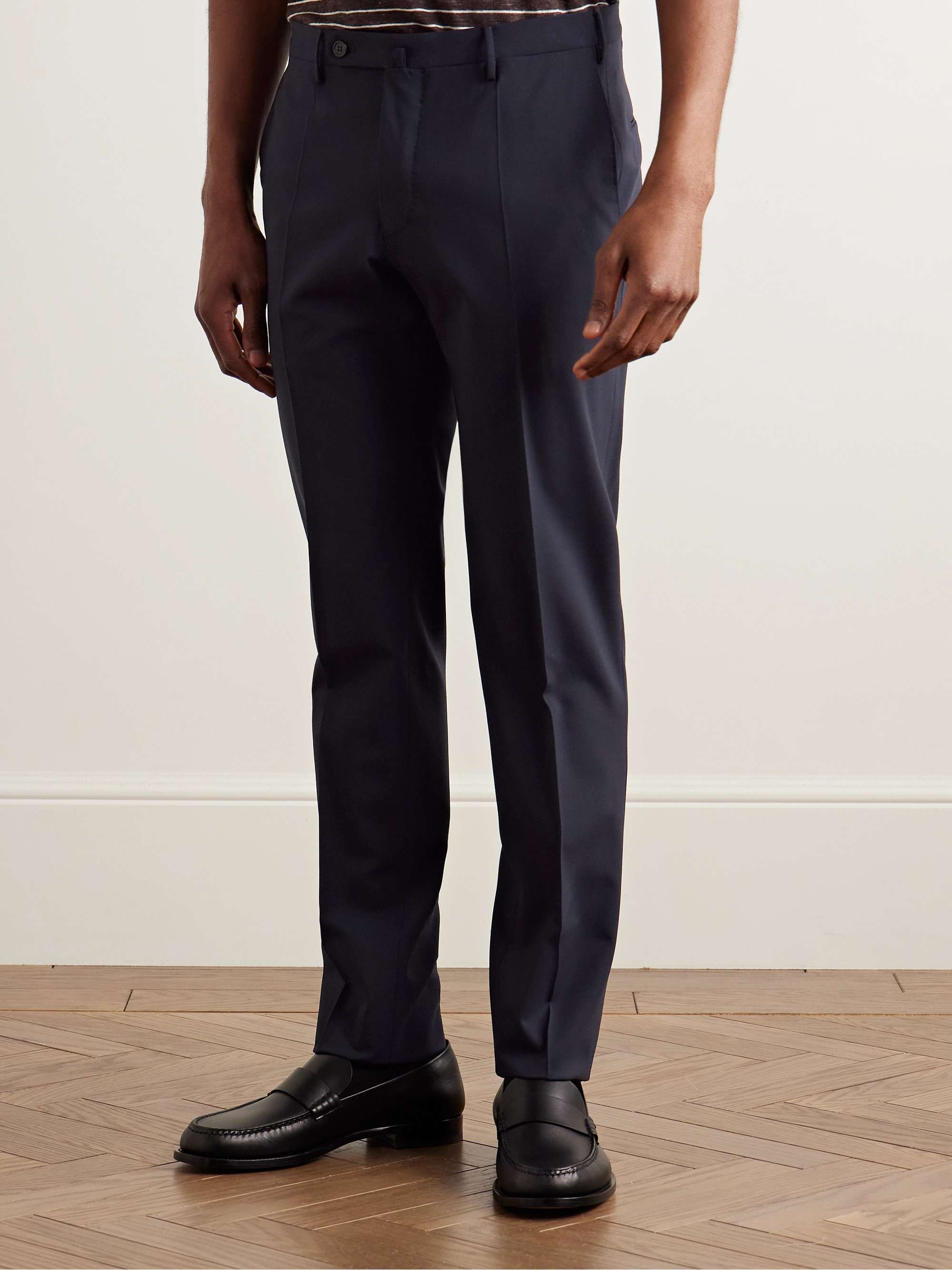 Venezia 1951 Slim-Fit Virgin Wool-Blend Trousers view