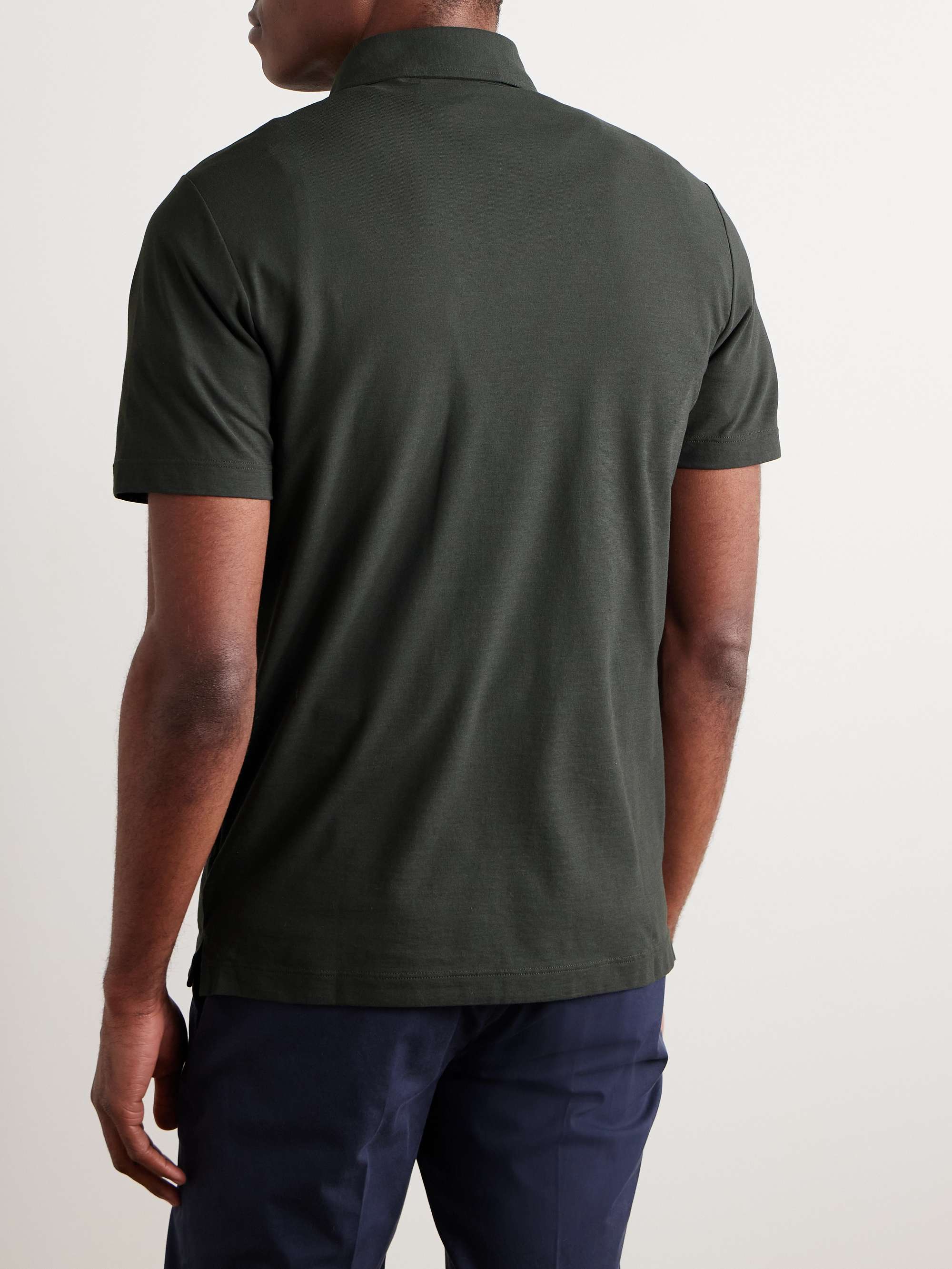 Slim-Fit Ice Cotton Polo Shirt view