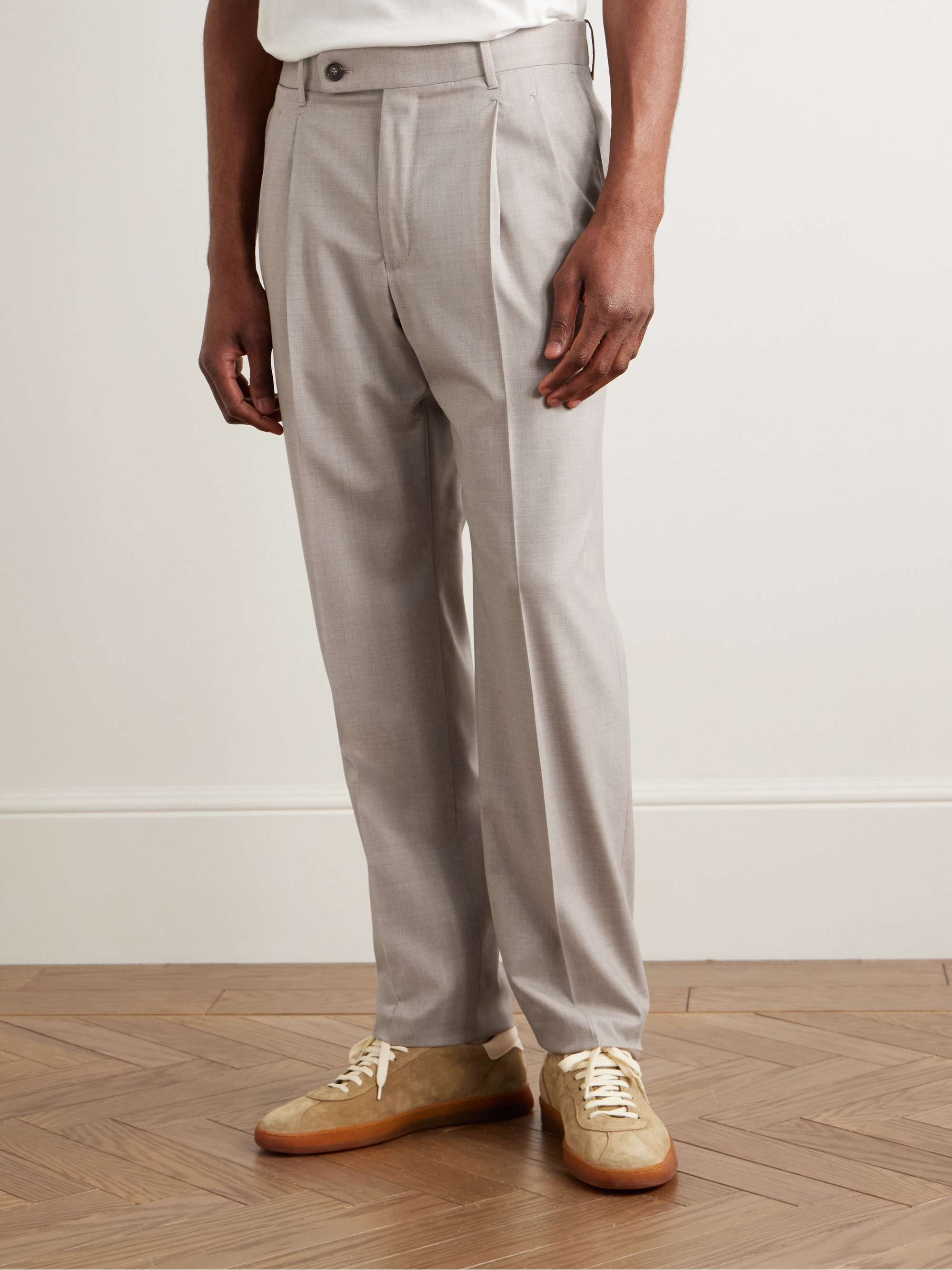 Venezia 1951 Tapered Pleated Virgin Wool Trousers view