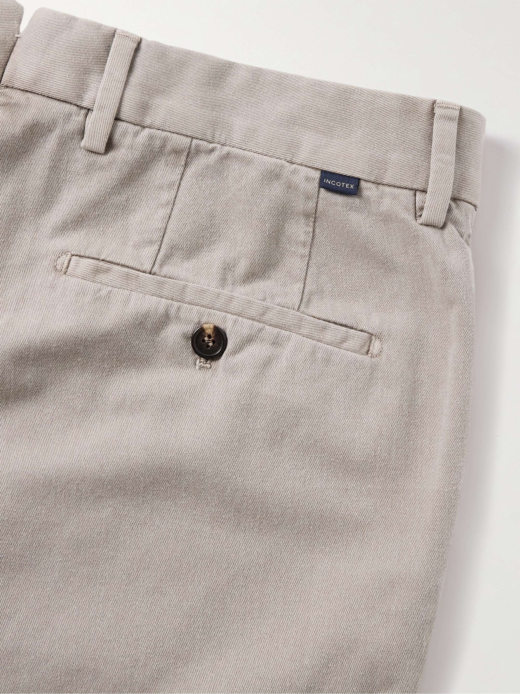 Venezia 1951 Slim-Fit Tapered Cotton-Twill Trousers view