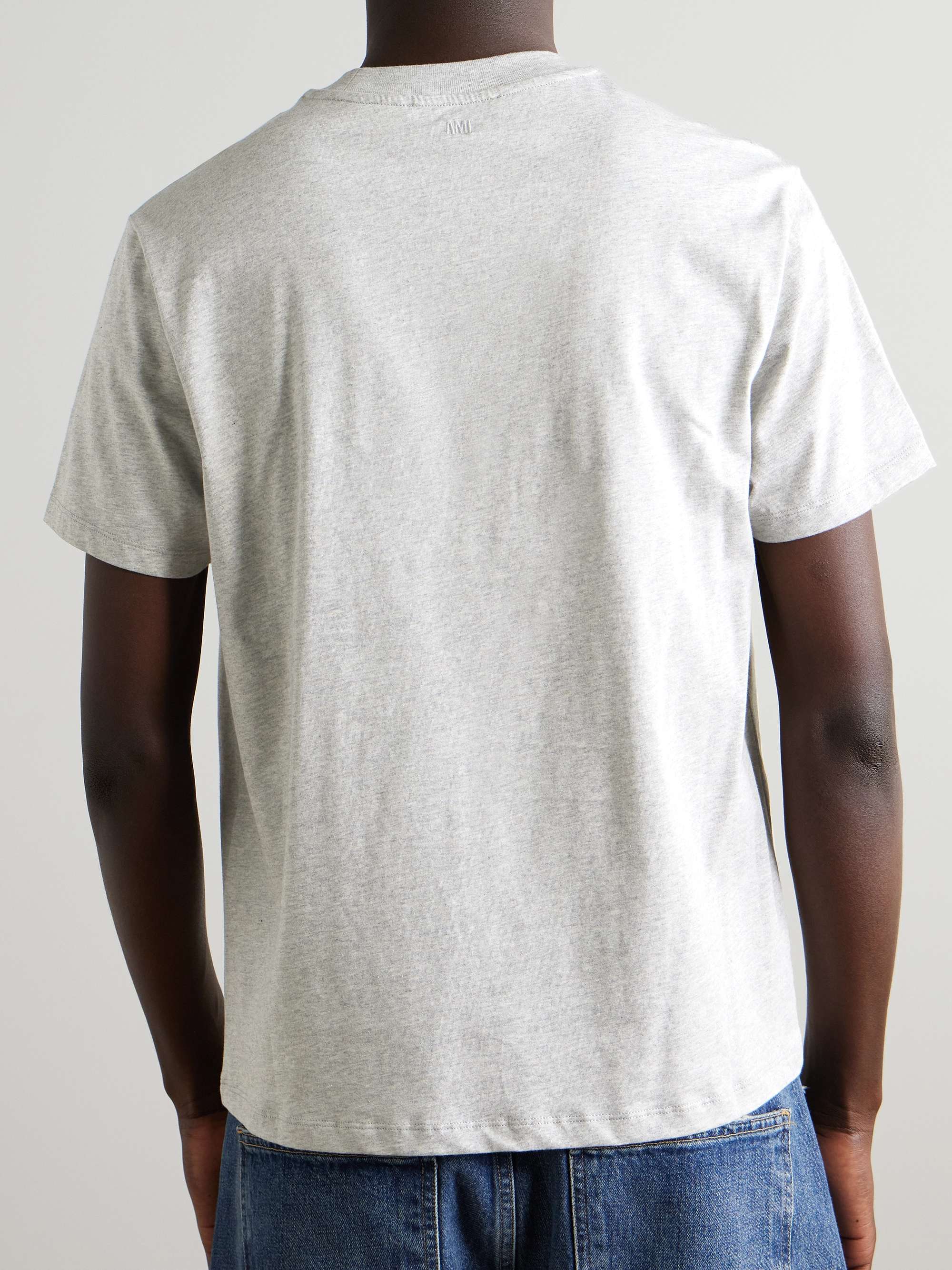 Logo-Embroidered Stretch Organic Cotton-Jersey T-Shirt view