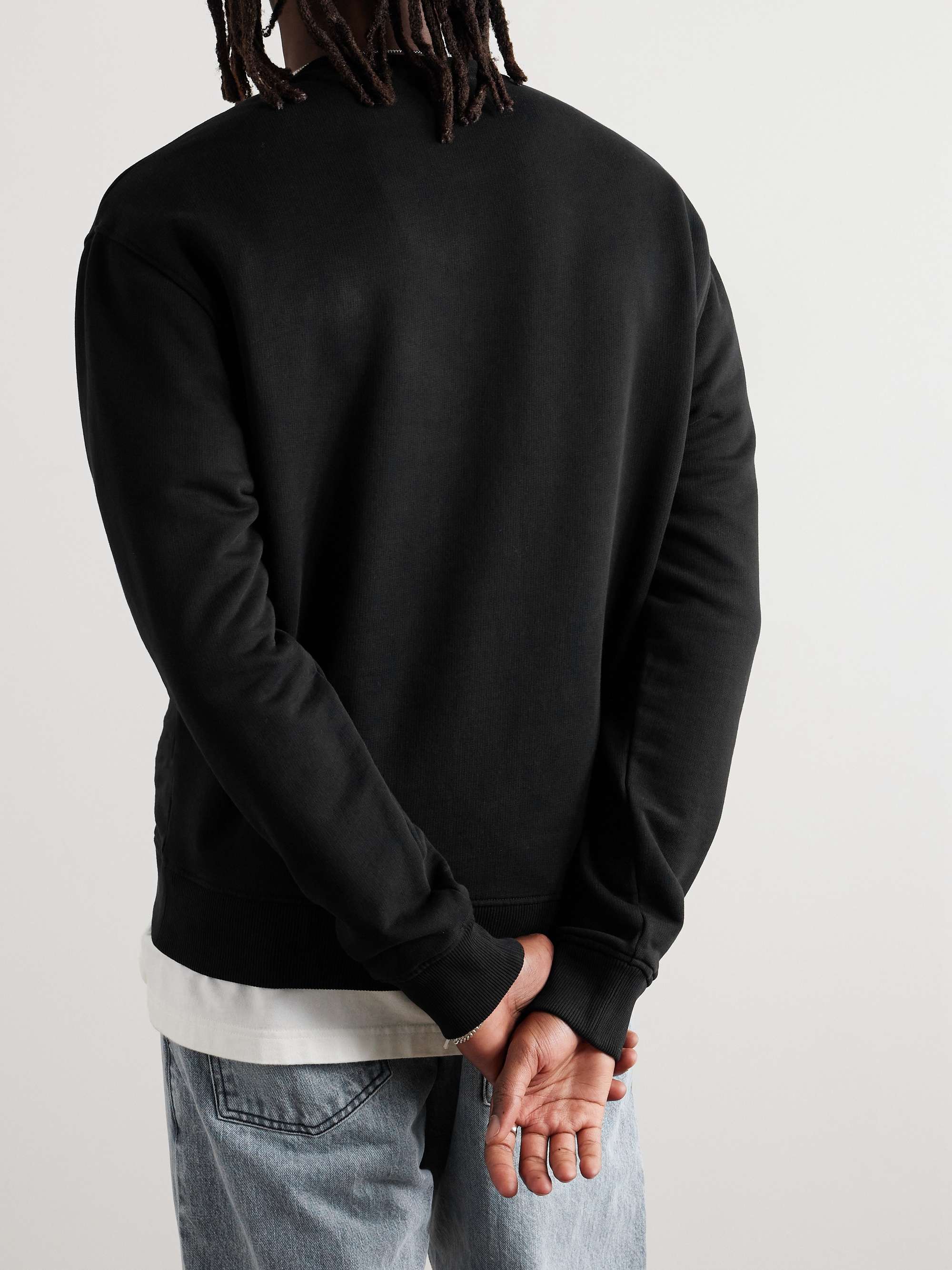 Ami de Coeur Logo-Embroidered Cotton-Blend Jersey Sweatshirt view