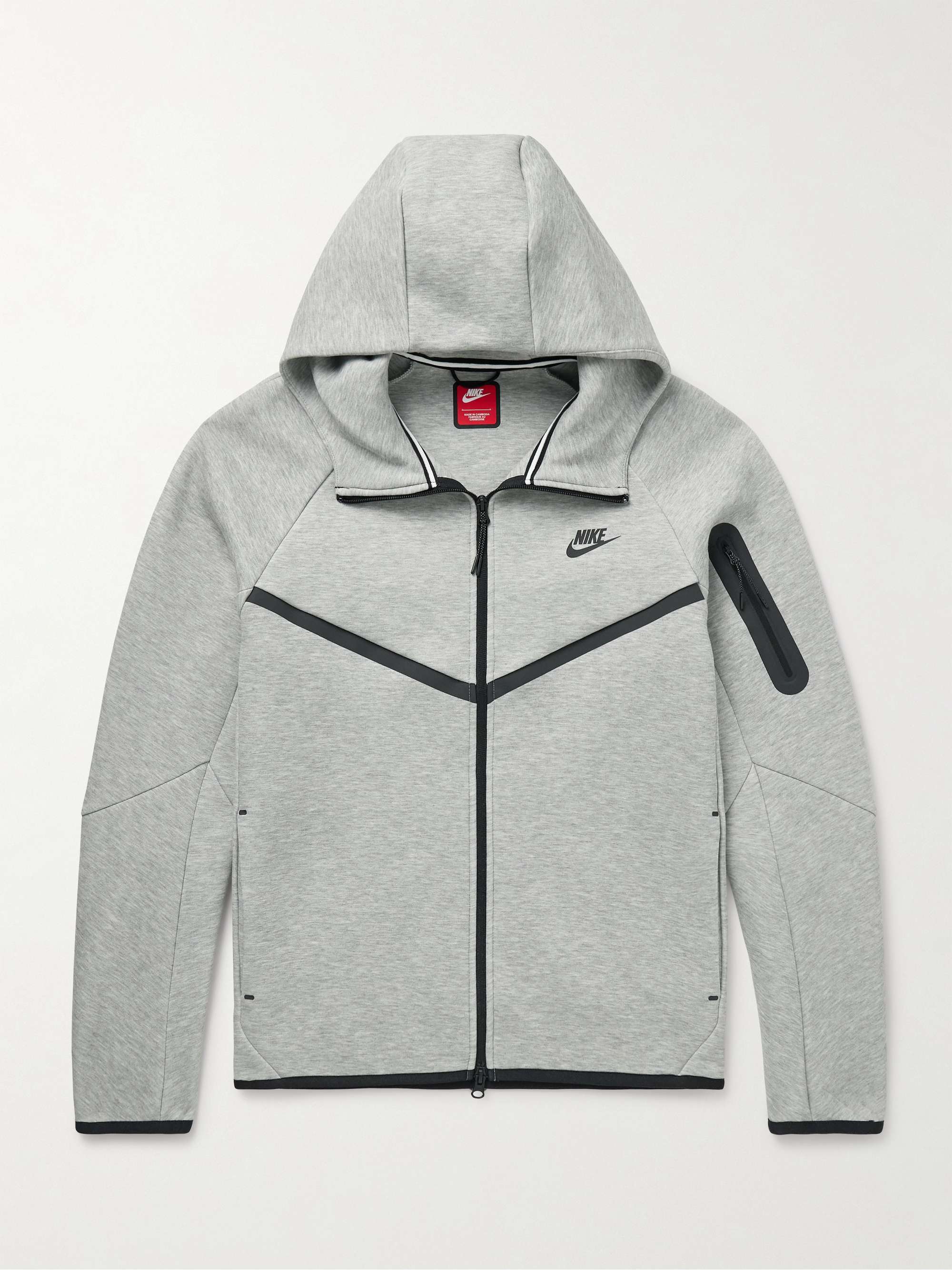 Logo-Print Cotton-Blend Tech Fleece Zip-Up Hoodie view