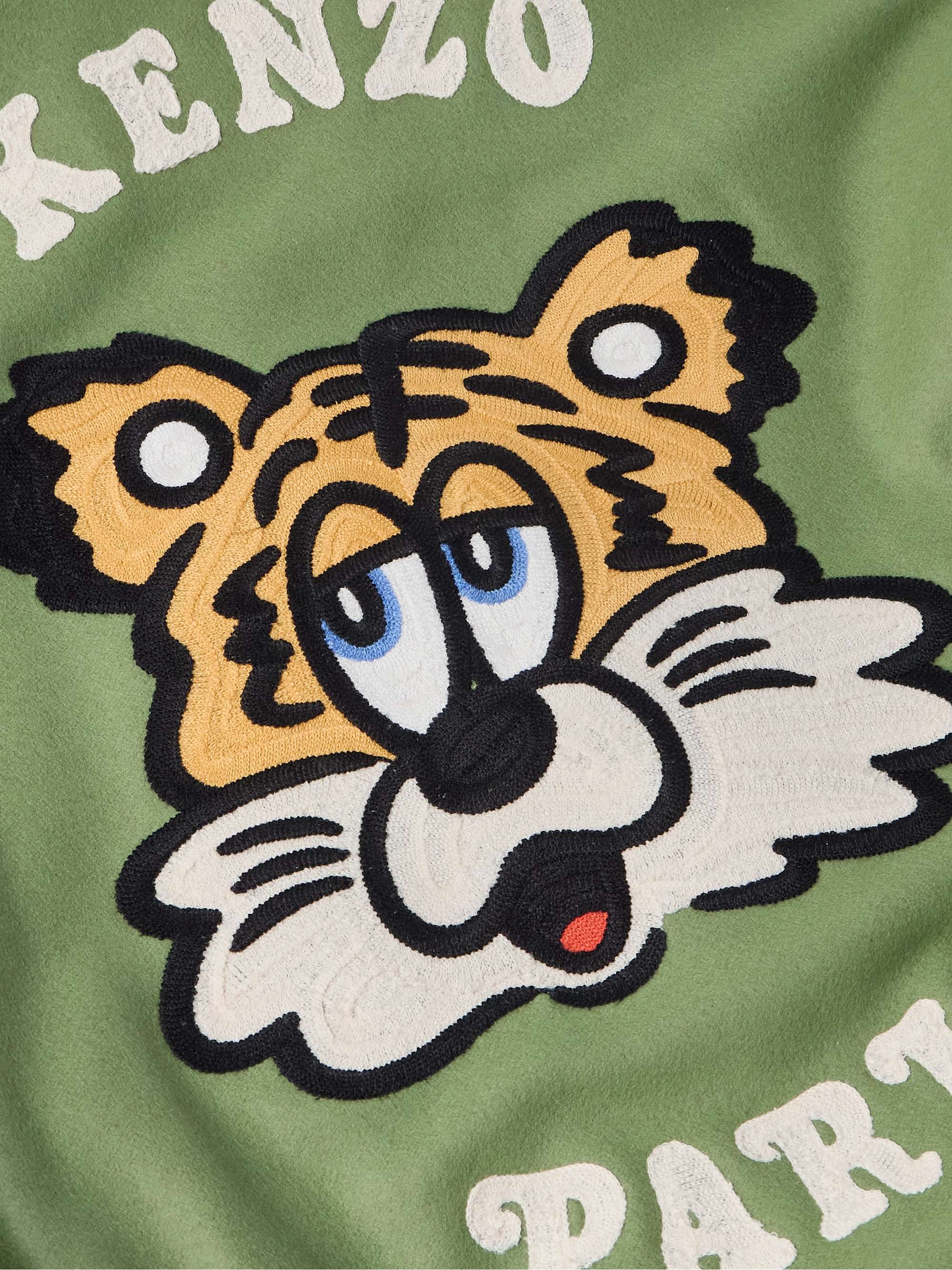 Verdy Logo-Embroidered Leather-Trimmed Wool-Blend Felt Varsity Jacket view