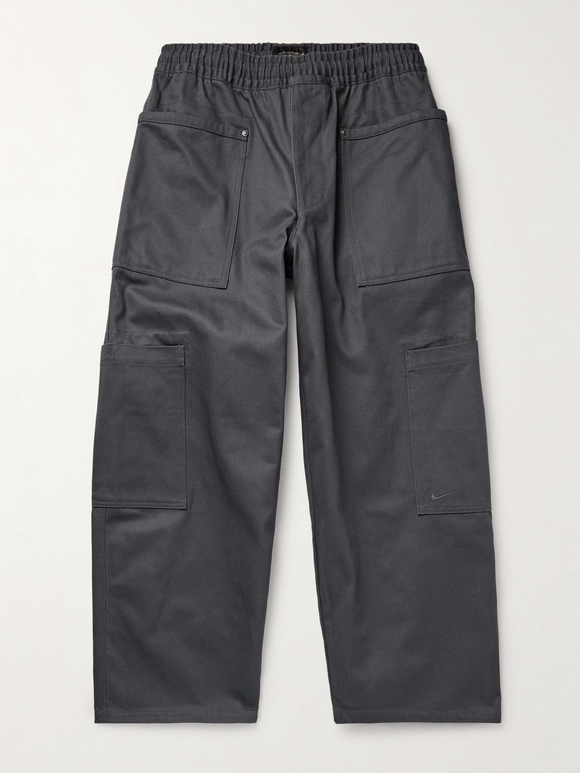 Life Utility Wide-Leg Cotton-Twill Trousers view