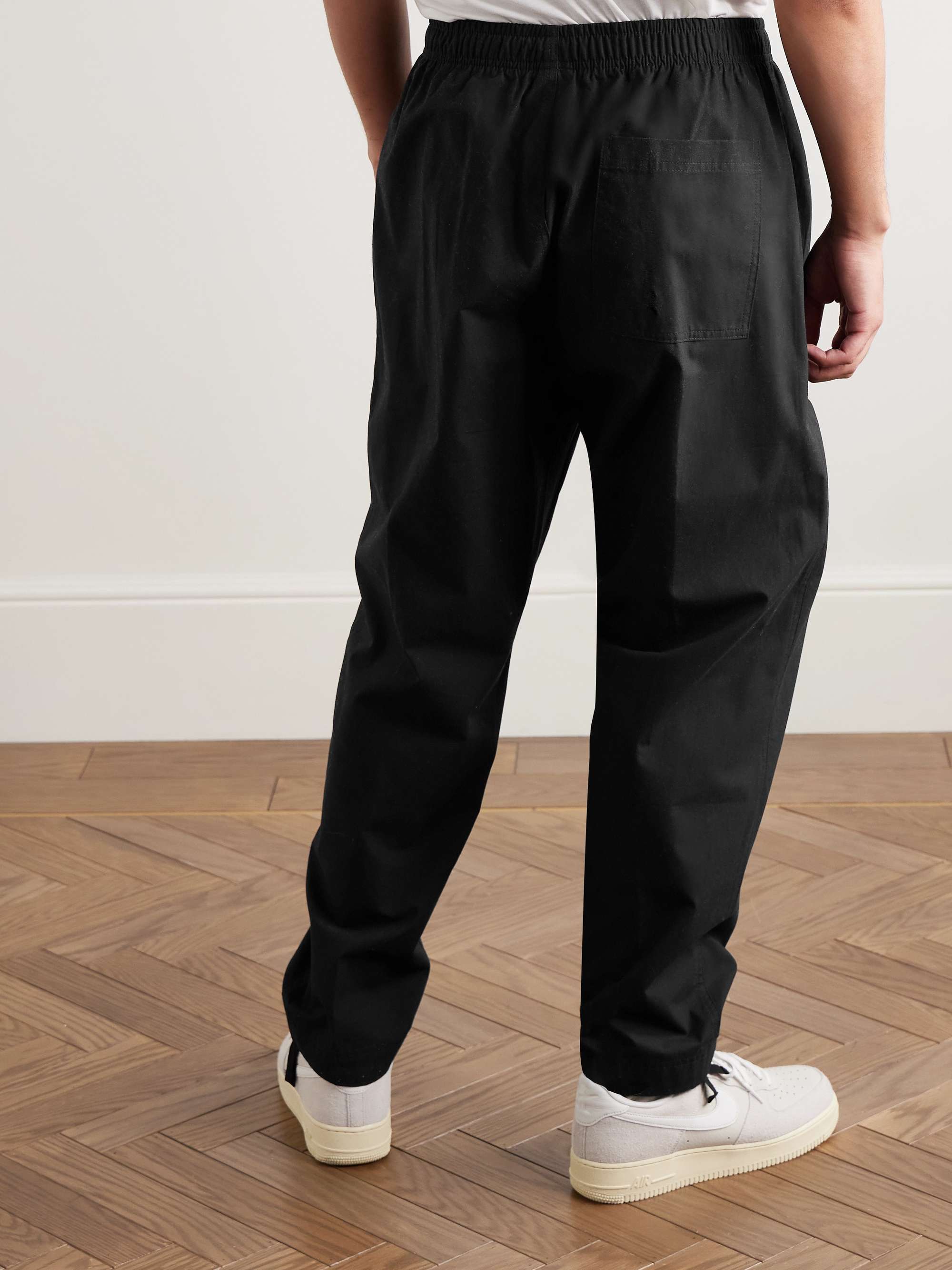 Club Barcelona Tapered Cotton-Poplin Drawstring Trousers view