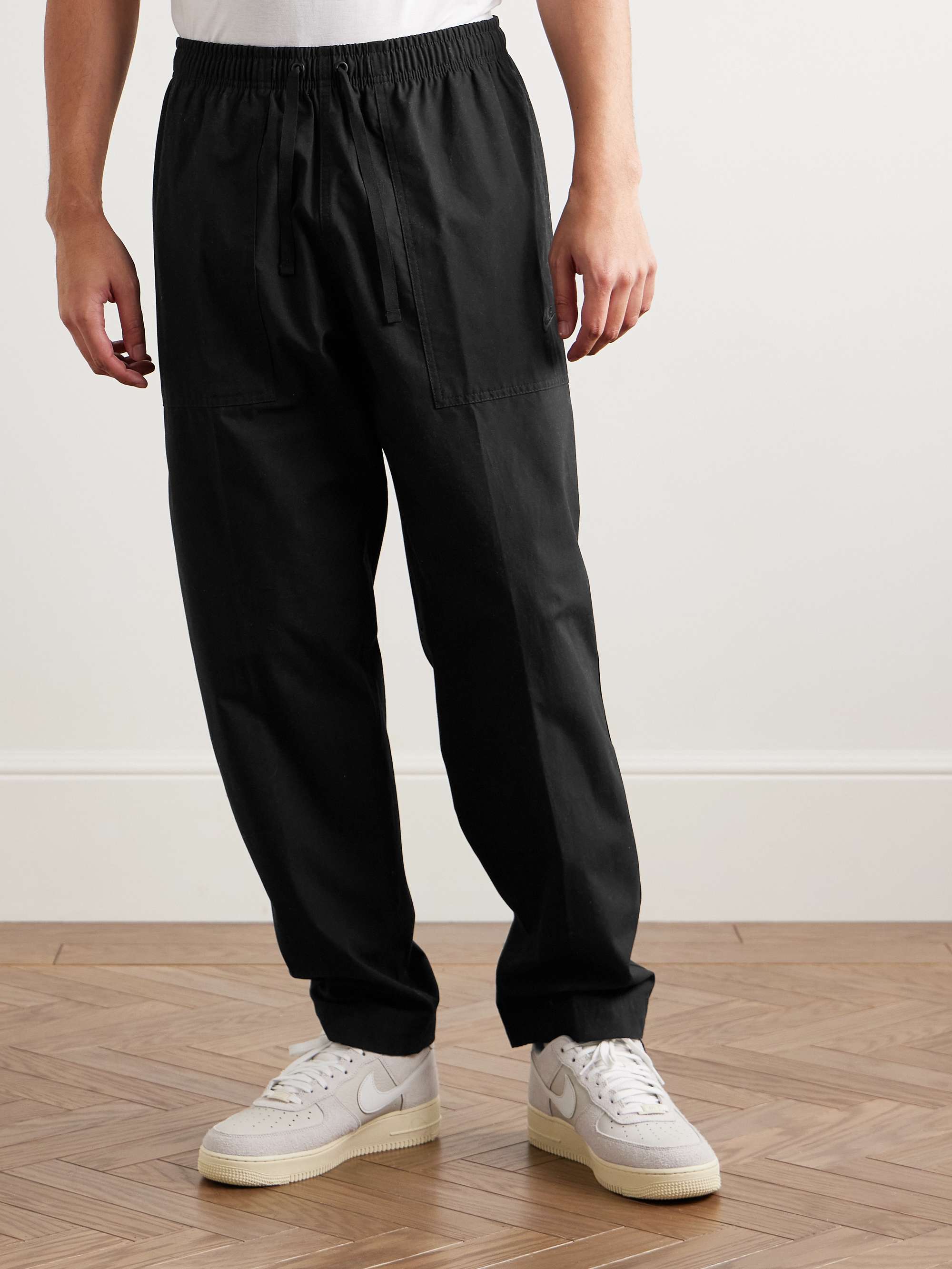 Club Barcelona Tapered Cotton-Poplin Drawstring Trousers view