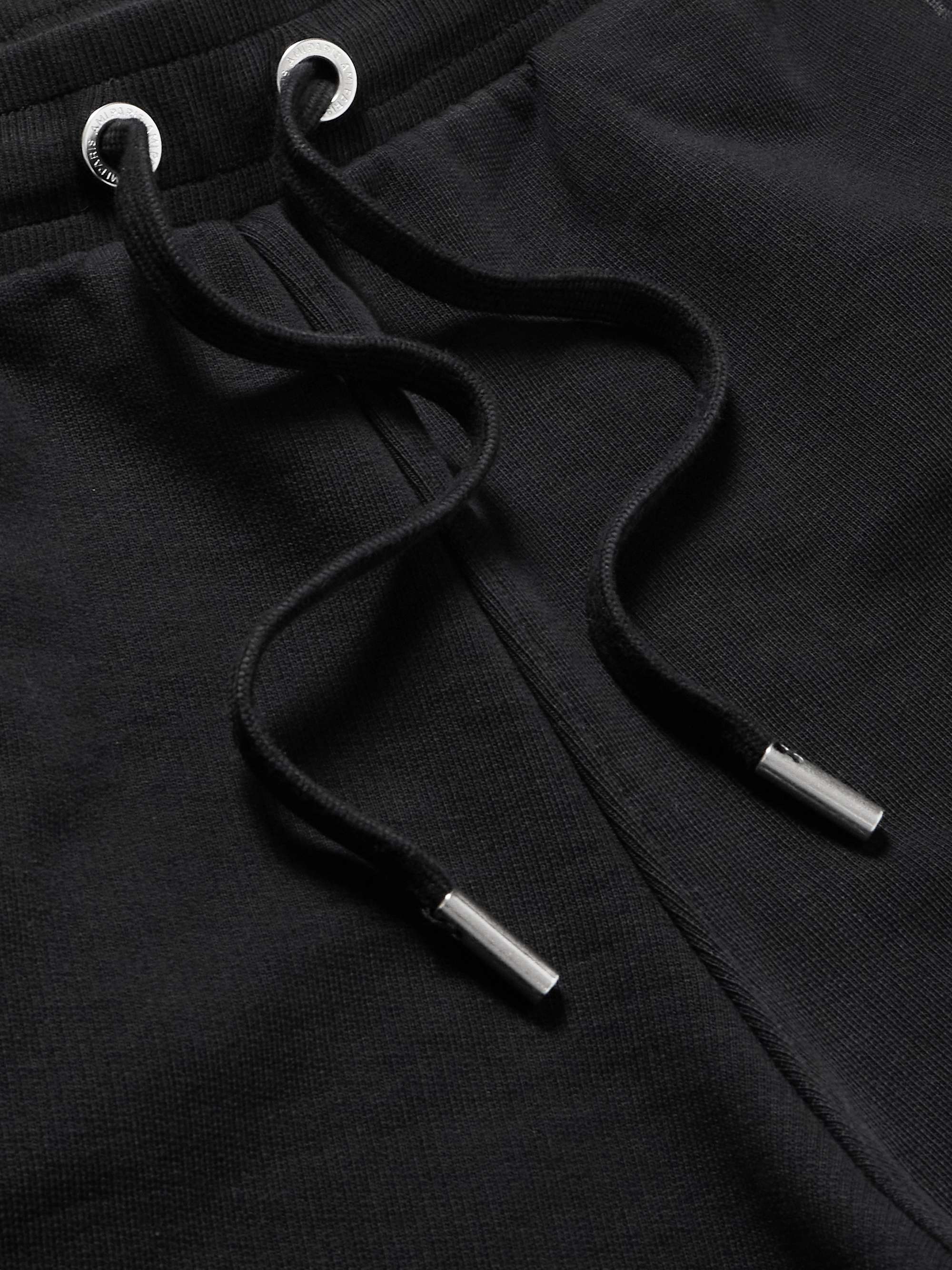 ADC Wide-Leg Organic Cotton-Jersey Drawstring Shorts view