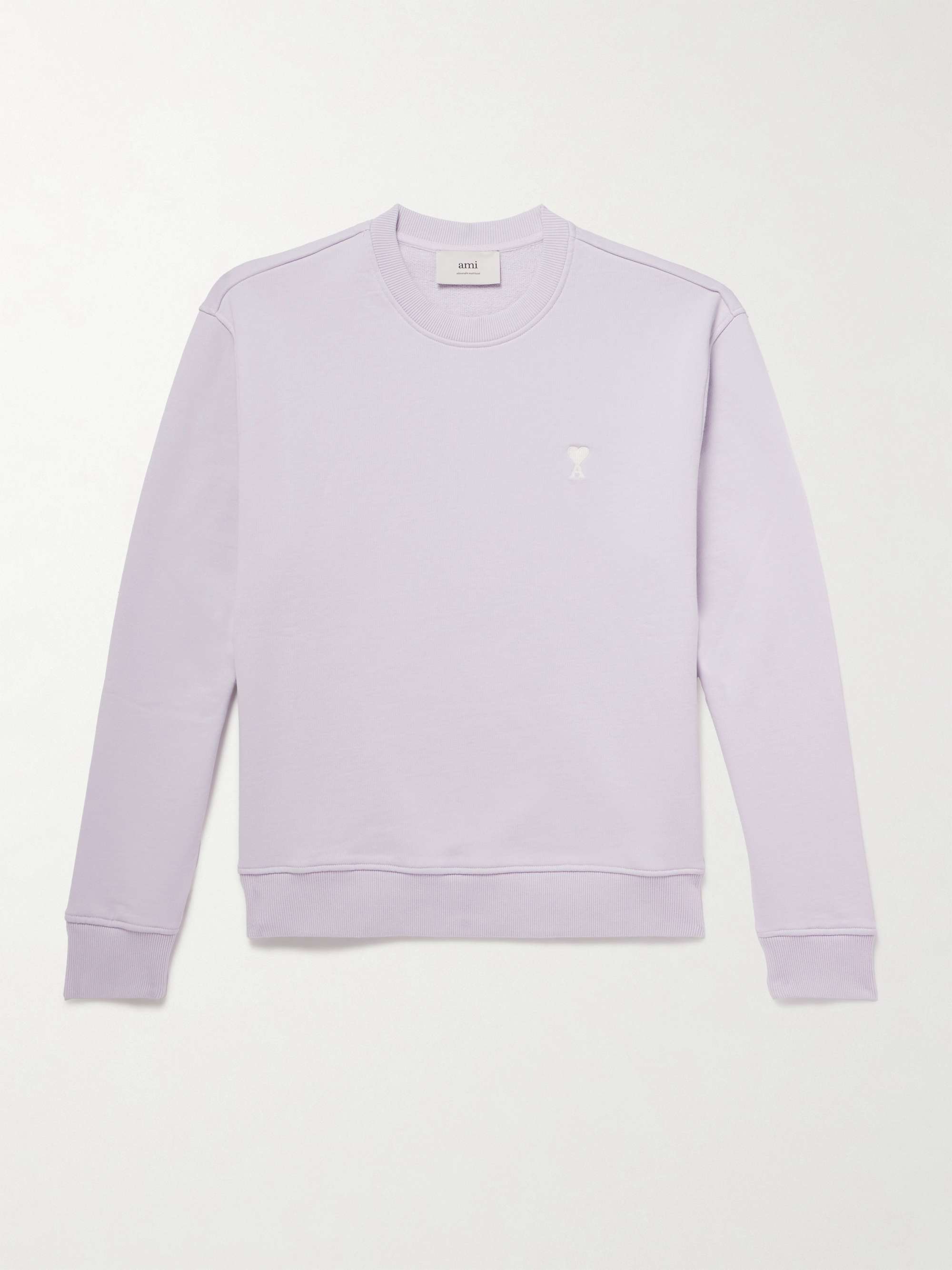 Ami de Coeur Logo-Embroidered Cotton-Jersey Sweatshirt view