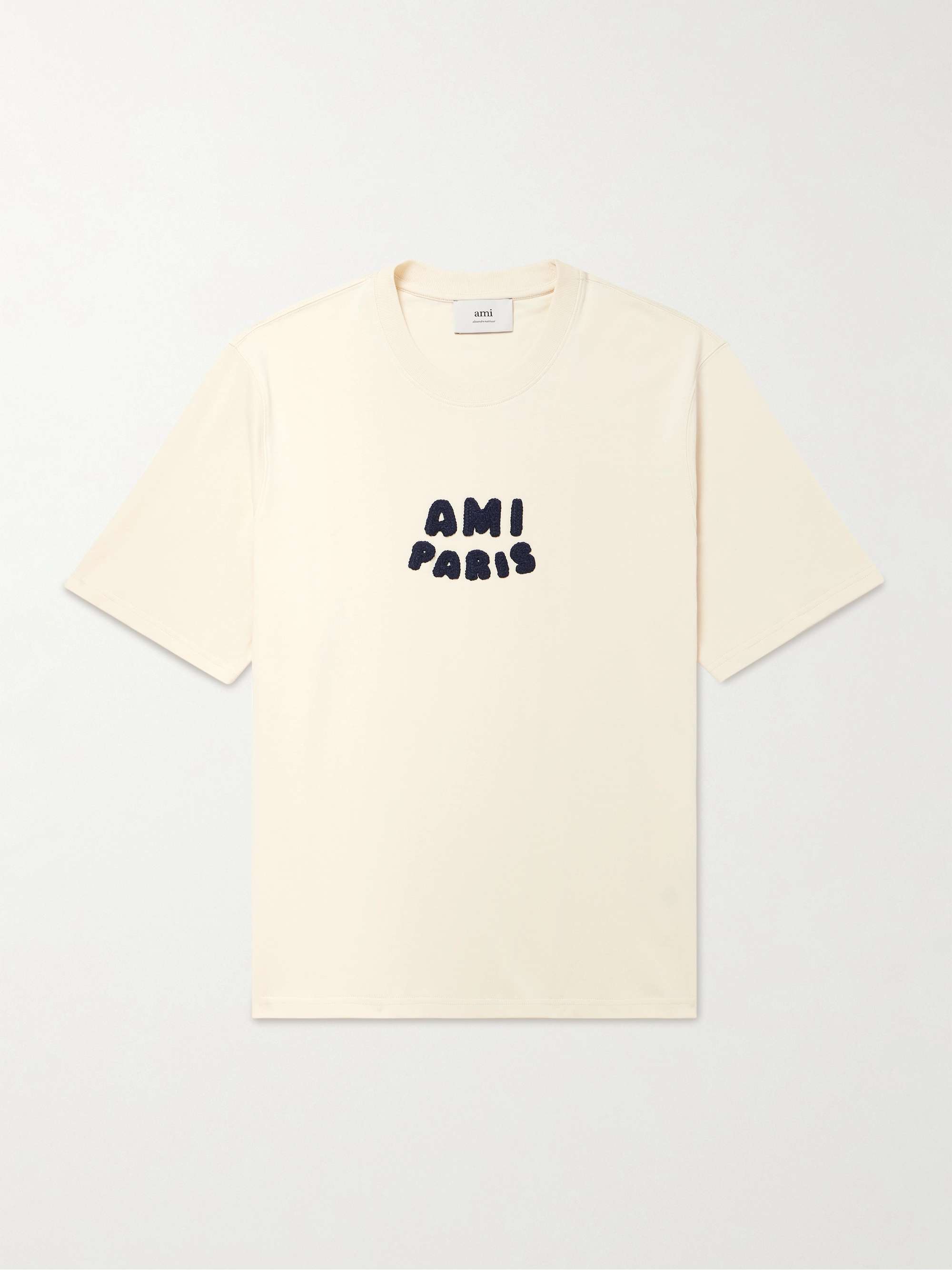 Logo-Flocked Organic Cotton-Jersey T-Shirt view