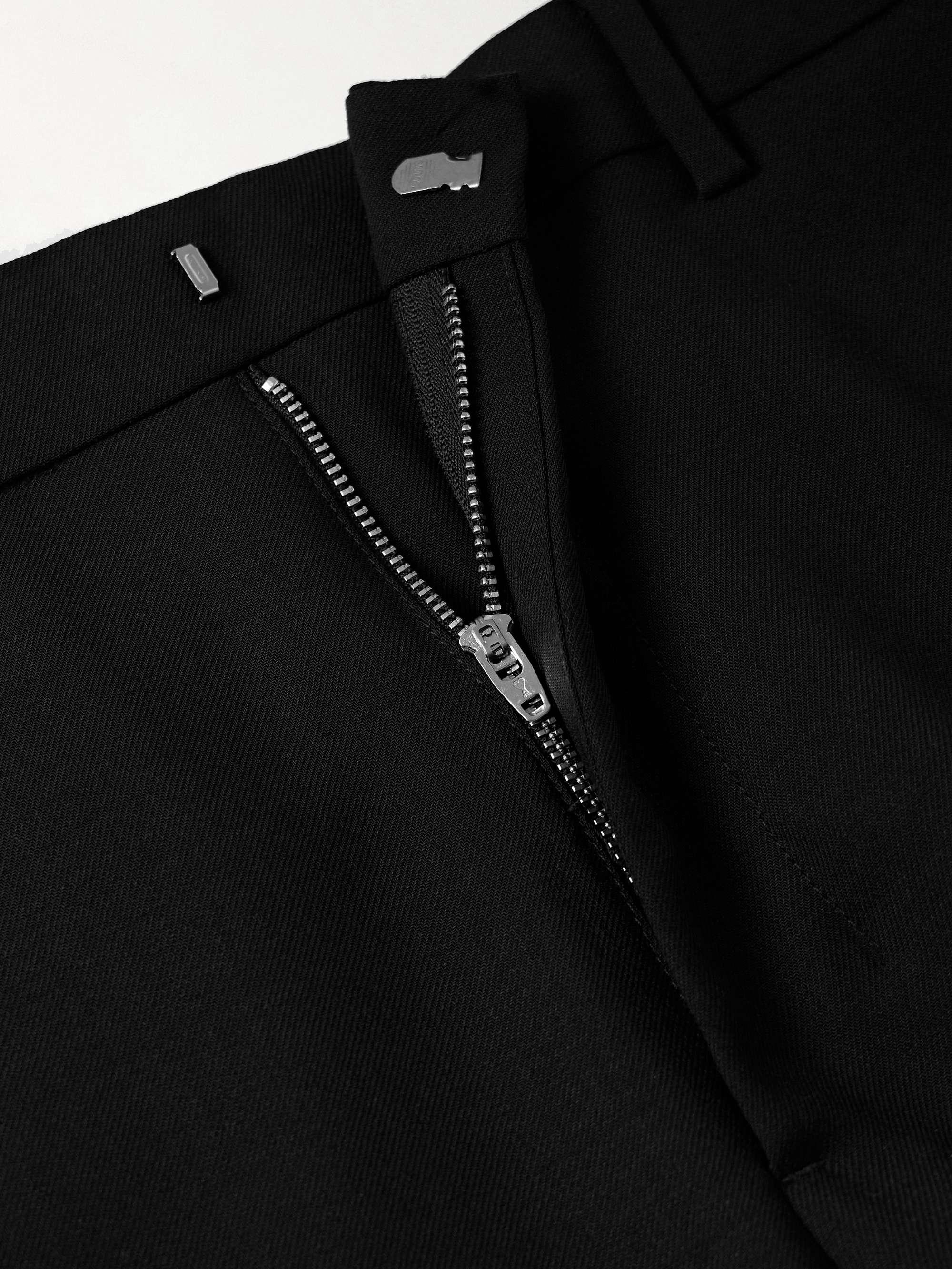 Straight-Leg Virgin Wool-Gabardine Trousers view