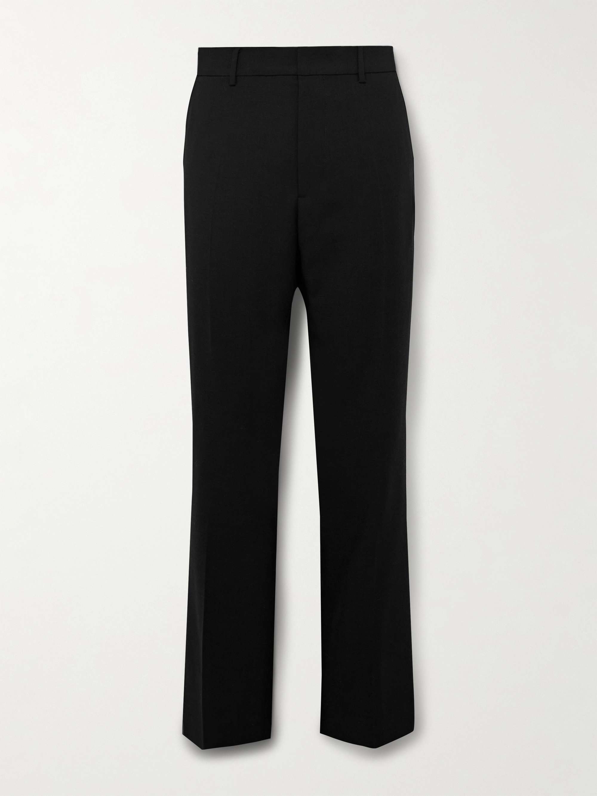 Straight-Leg Virgin Wool-Gabardine Trousers view