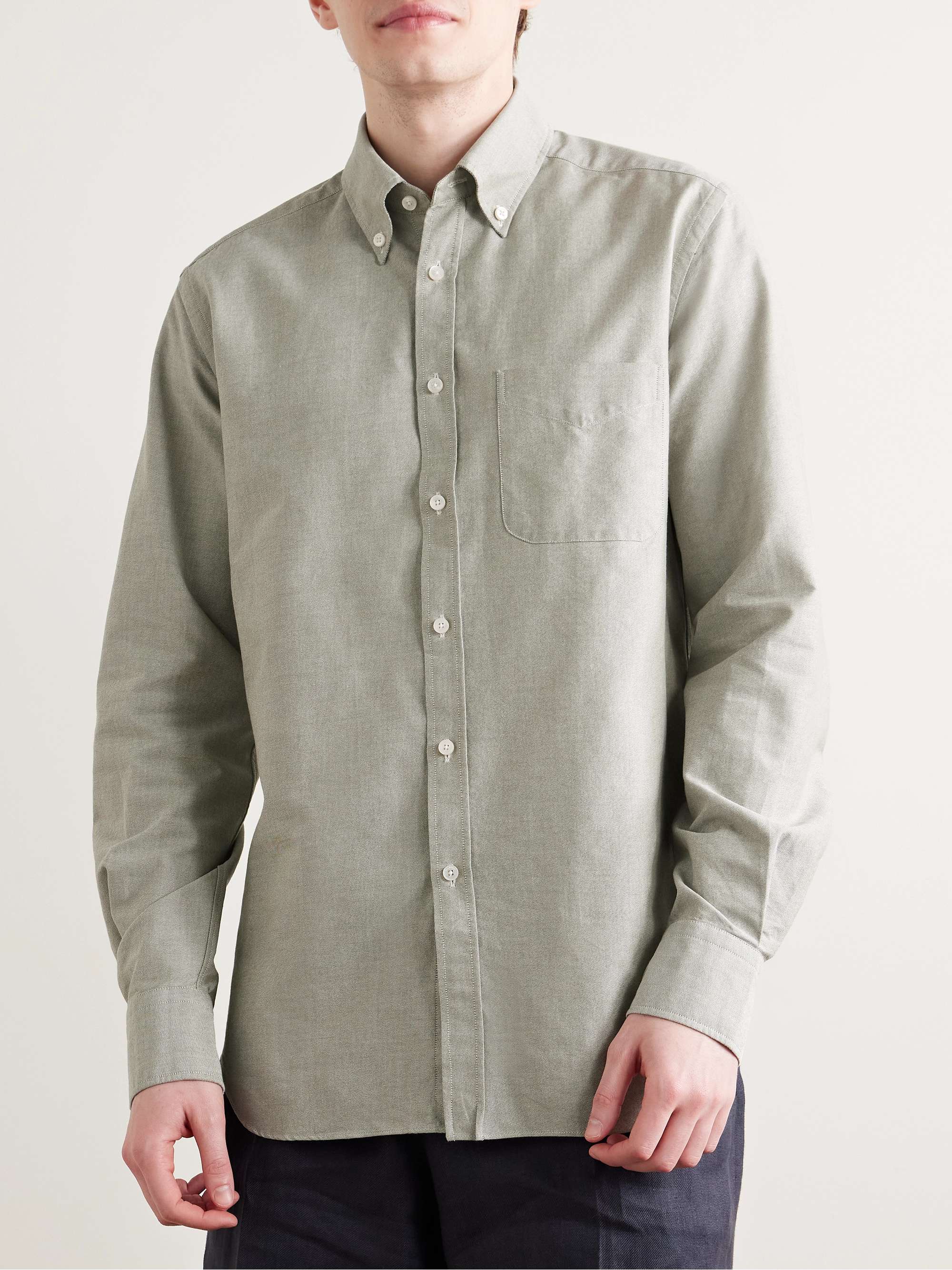 Glanshirt Button-Down Collar Cotton Oxford Shirt view