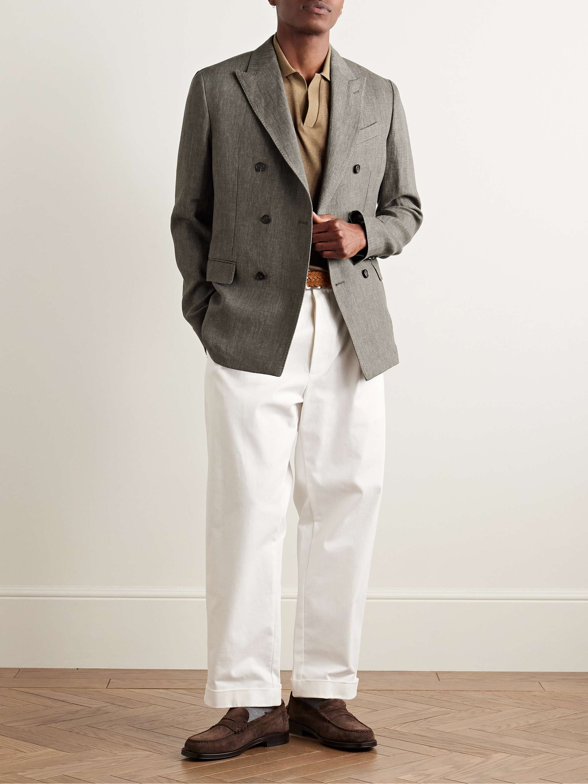 Venezia 1951 Double-Breasted Linen Suit Jacket view