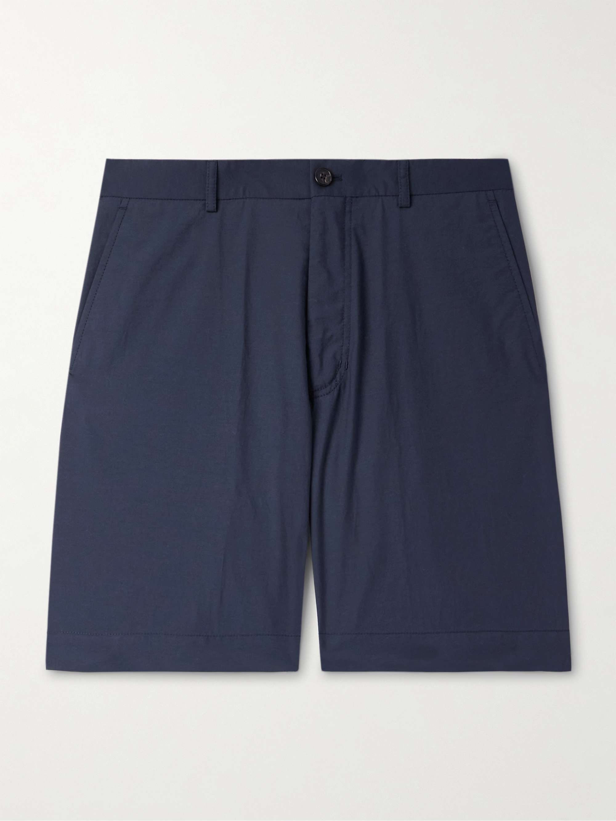Teknosartorial Wide-Leg Cotton-Blend Shorts view