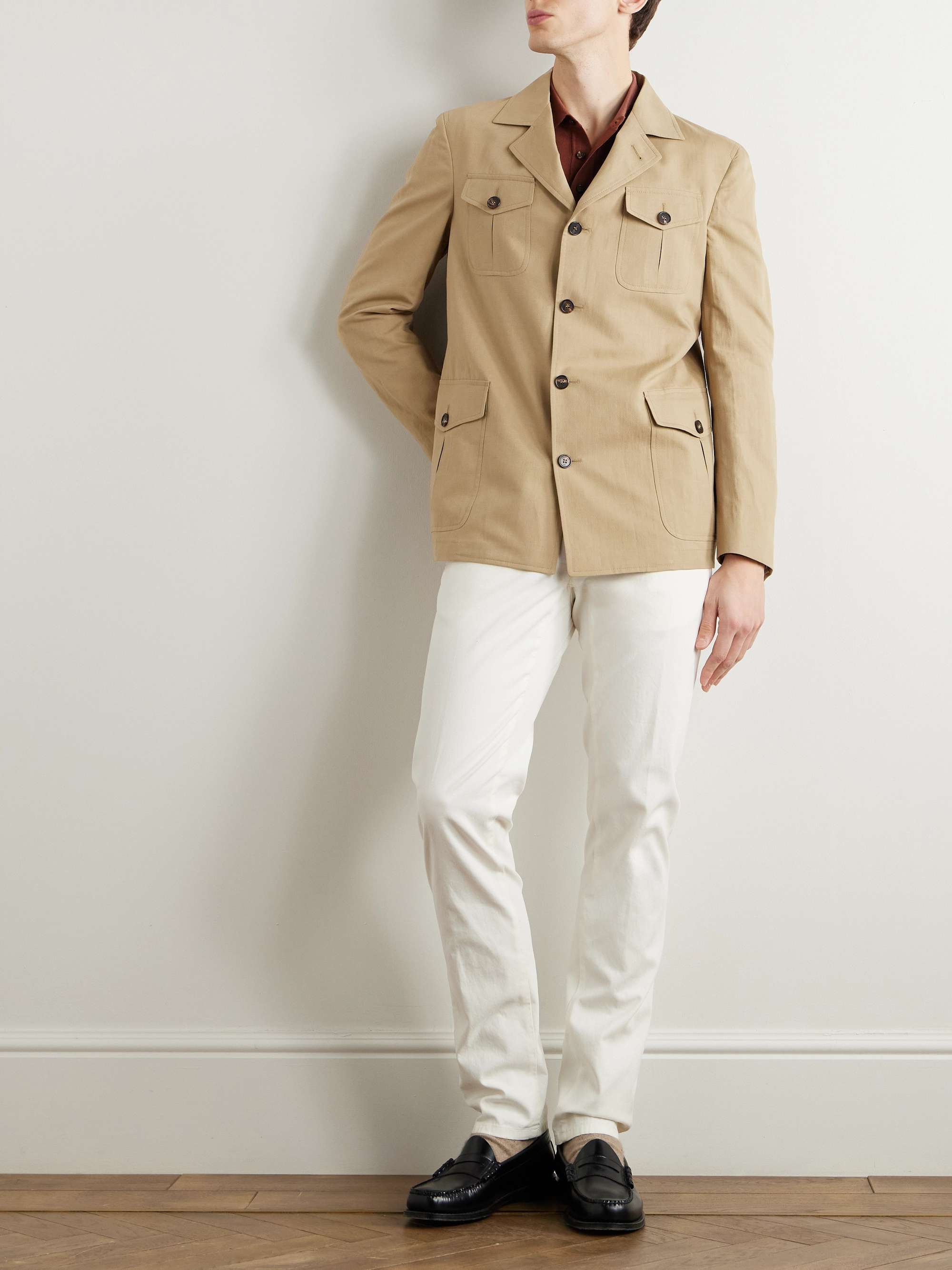 Venezia 1951 Cotton and Linen-Blend Canvas Overshirt view