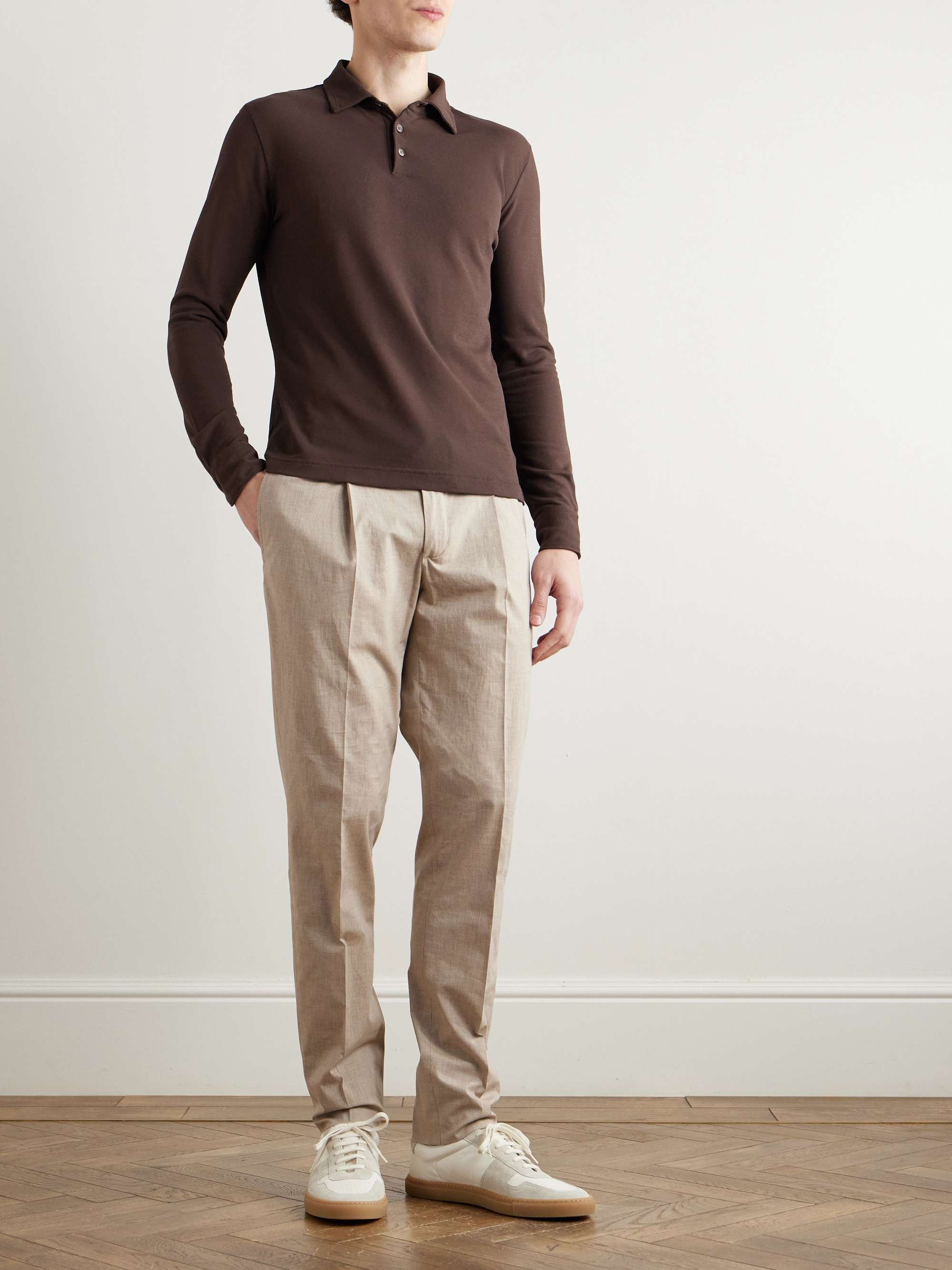 Zanone Cotton-Piqué Polo Shirt view