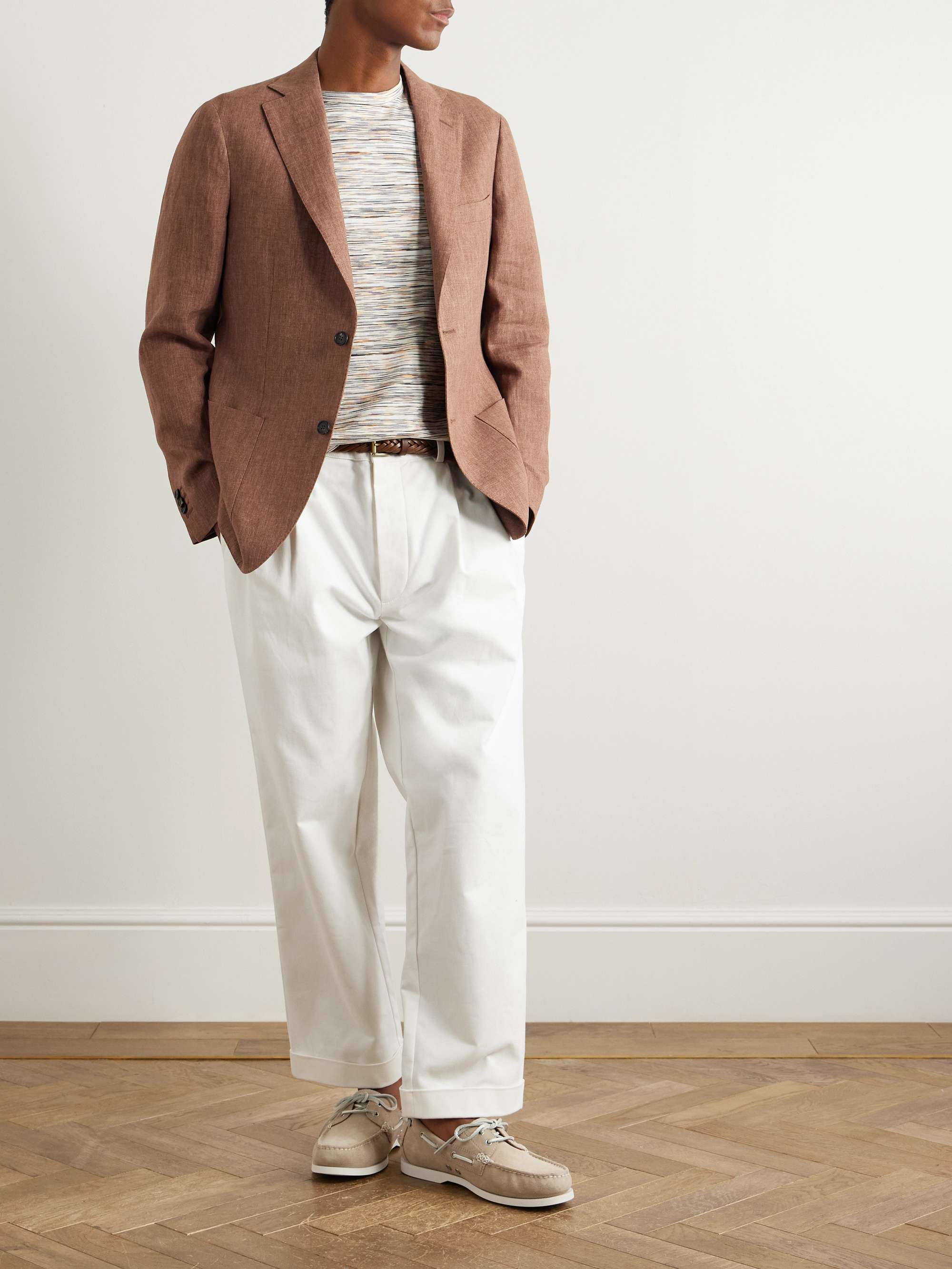 Venezia 1951 Slim-Fit Garment-Dyed Linen Suit Jacket view