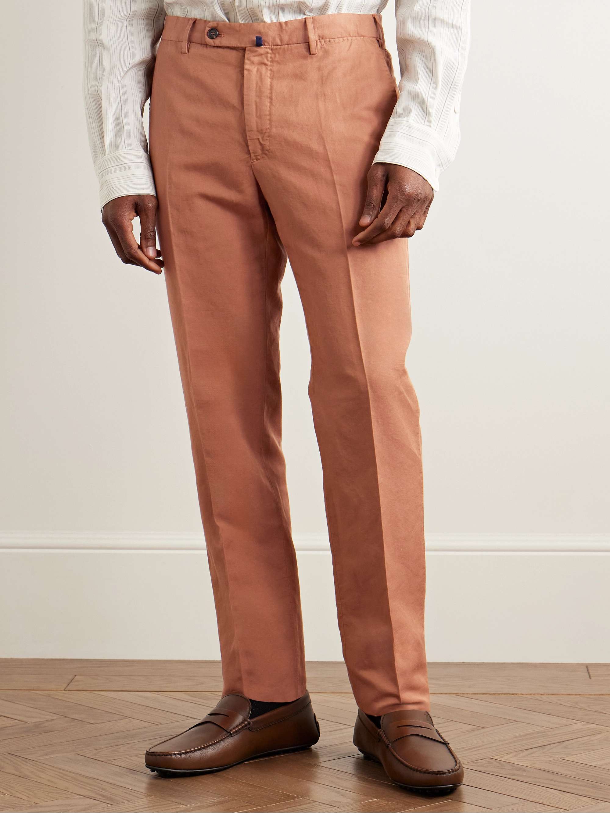 Venezia 1951 Slim-Fit Garment-Dyed Chinolino Trousers view