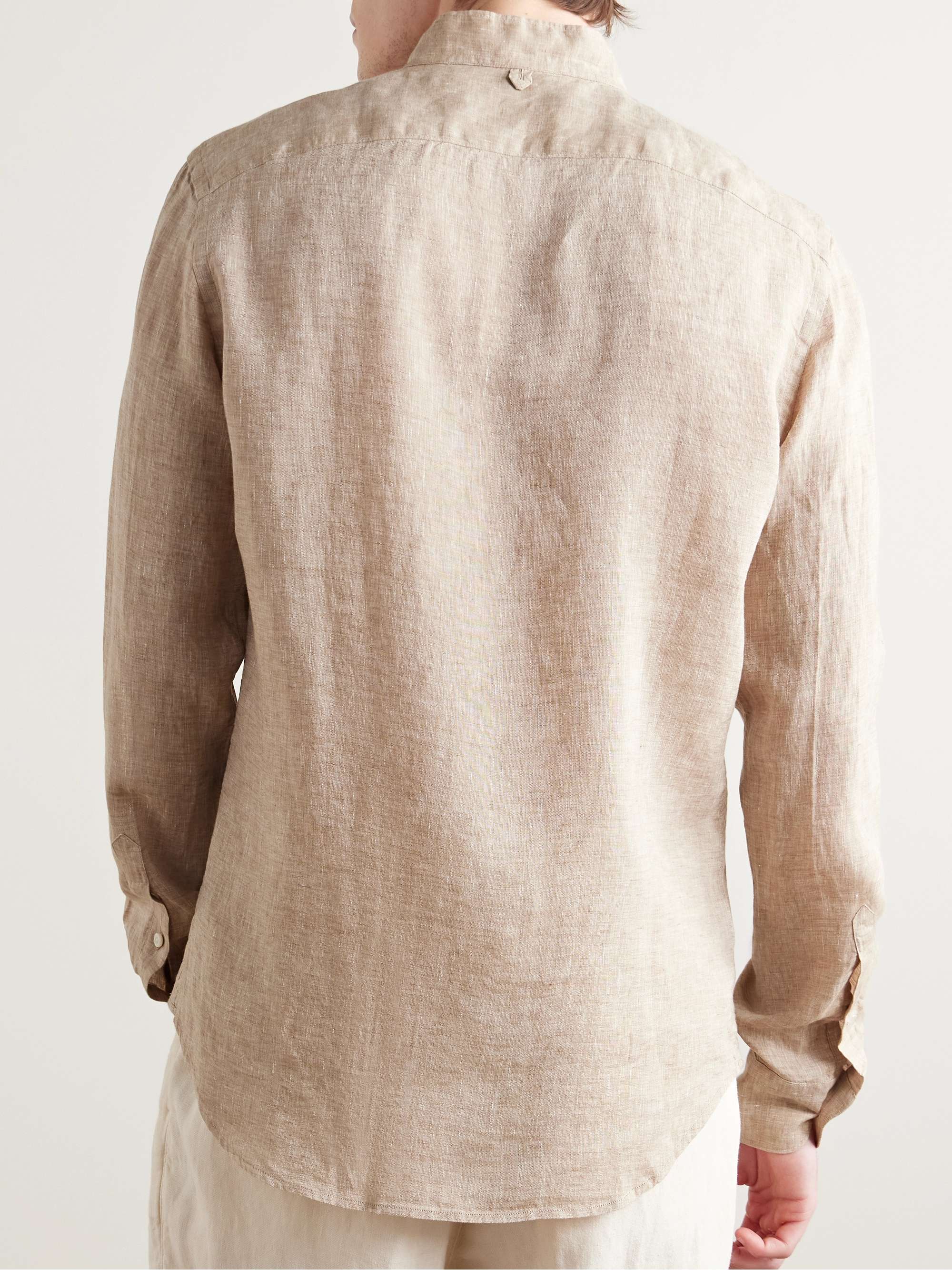 Glanshirt Grandad-Collar Linen Shirt view