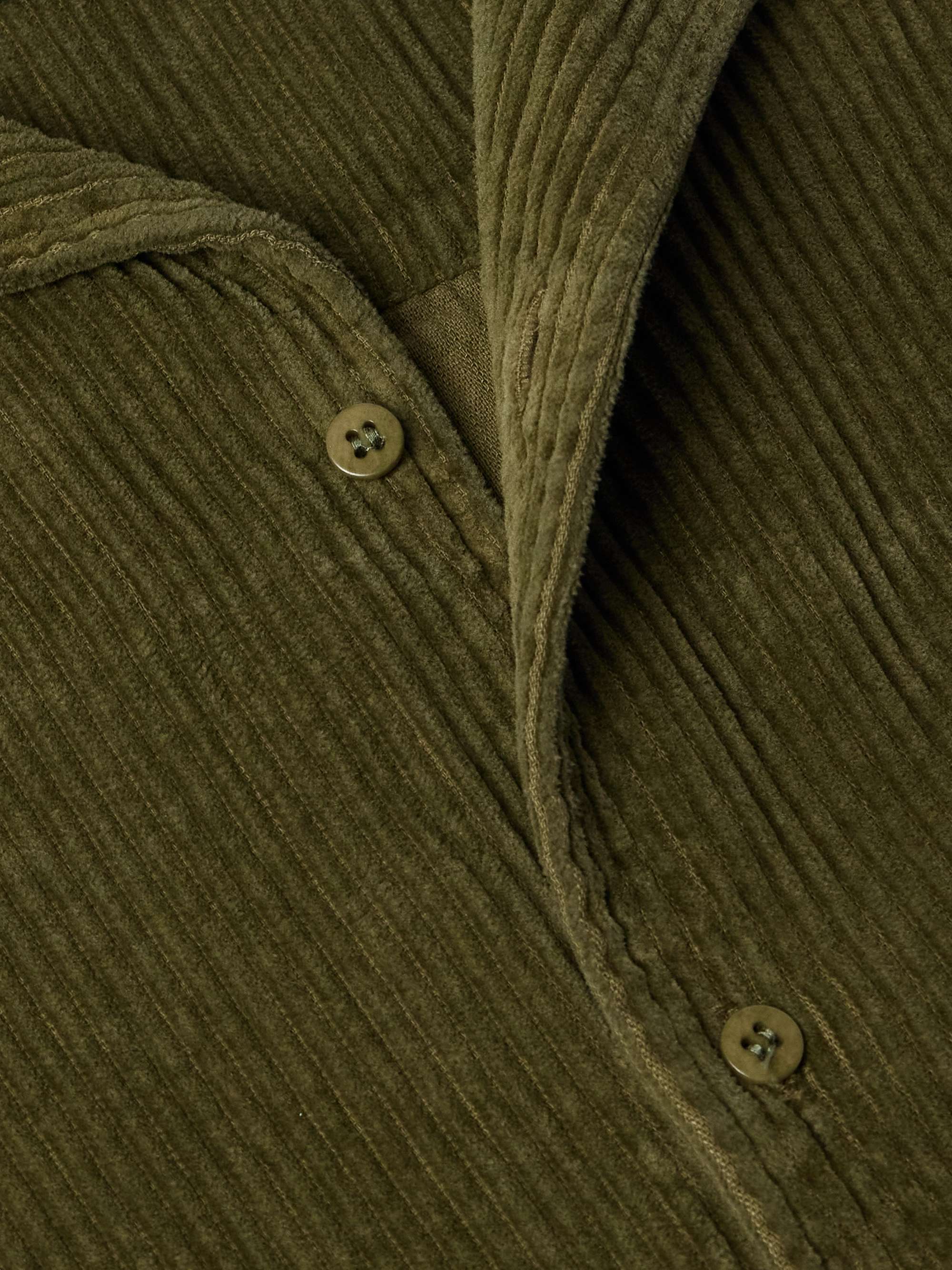 Camp-Collar Garment-Dyed Cotton-Corduroy Shirt view