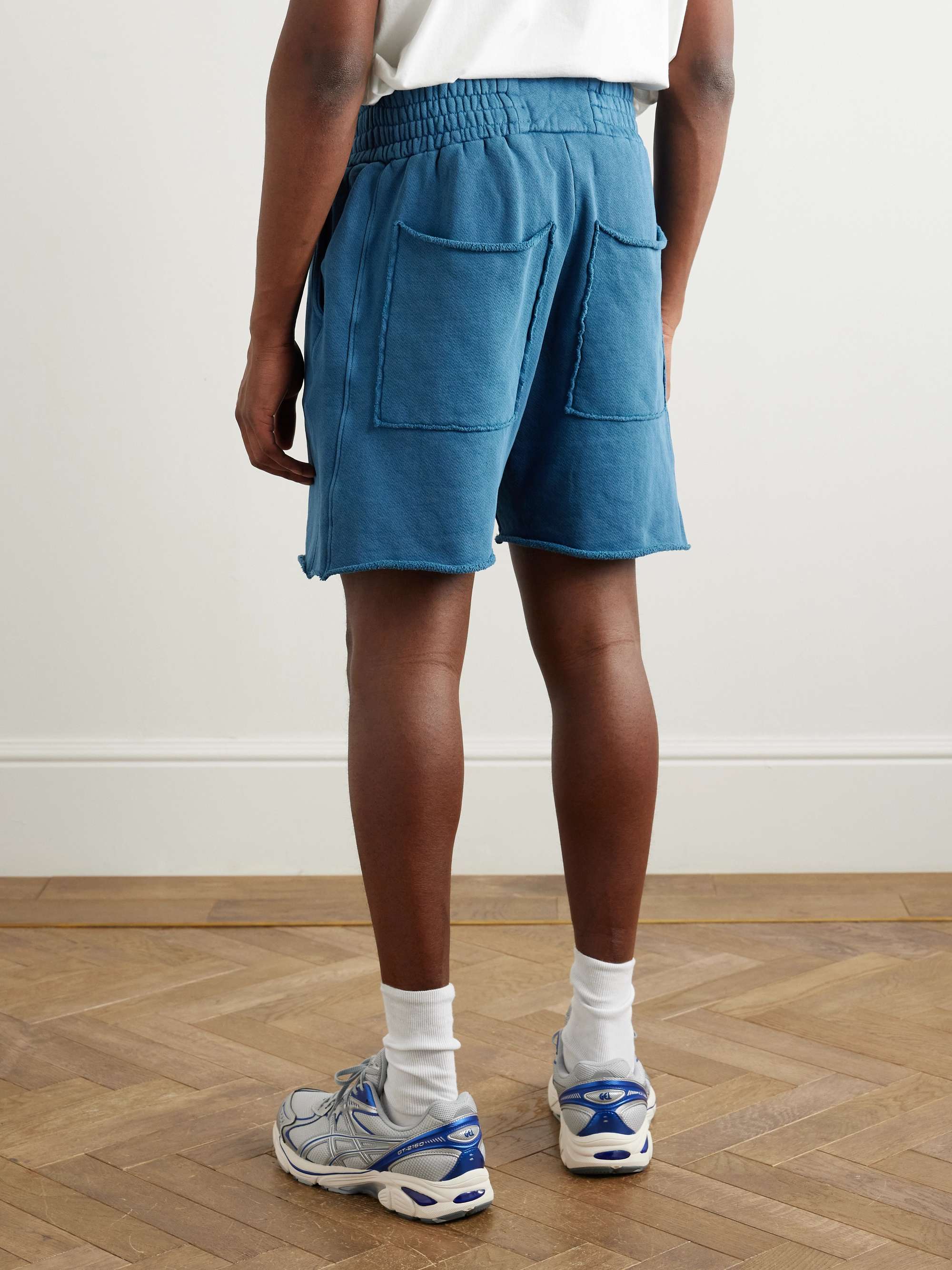Yacht Straight-Leg Garment-Dyed Cotton-Jersey Drawstring Shorts view