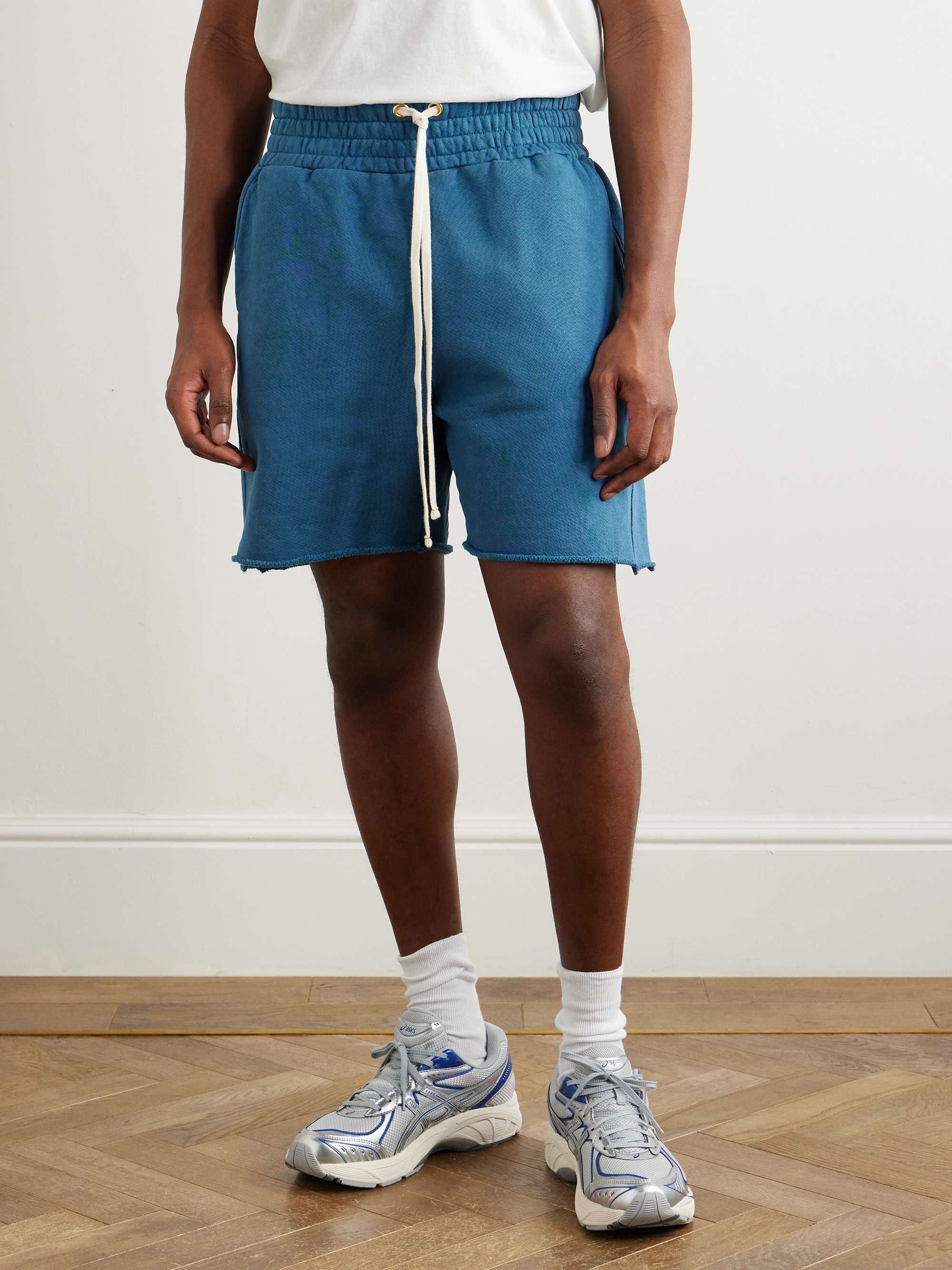 Yacht Straight-Leg Garment-Dyed Cotton-Jersey Drawstring Shorts view