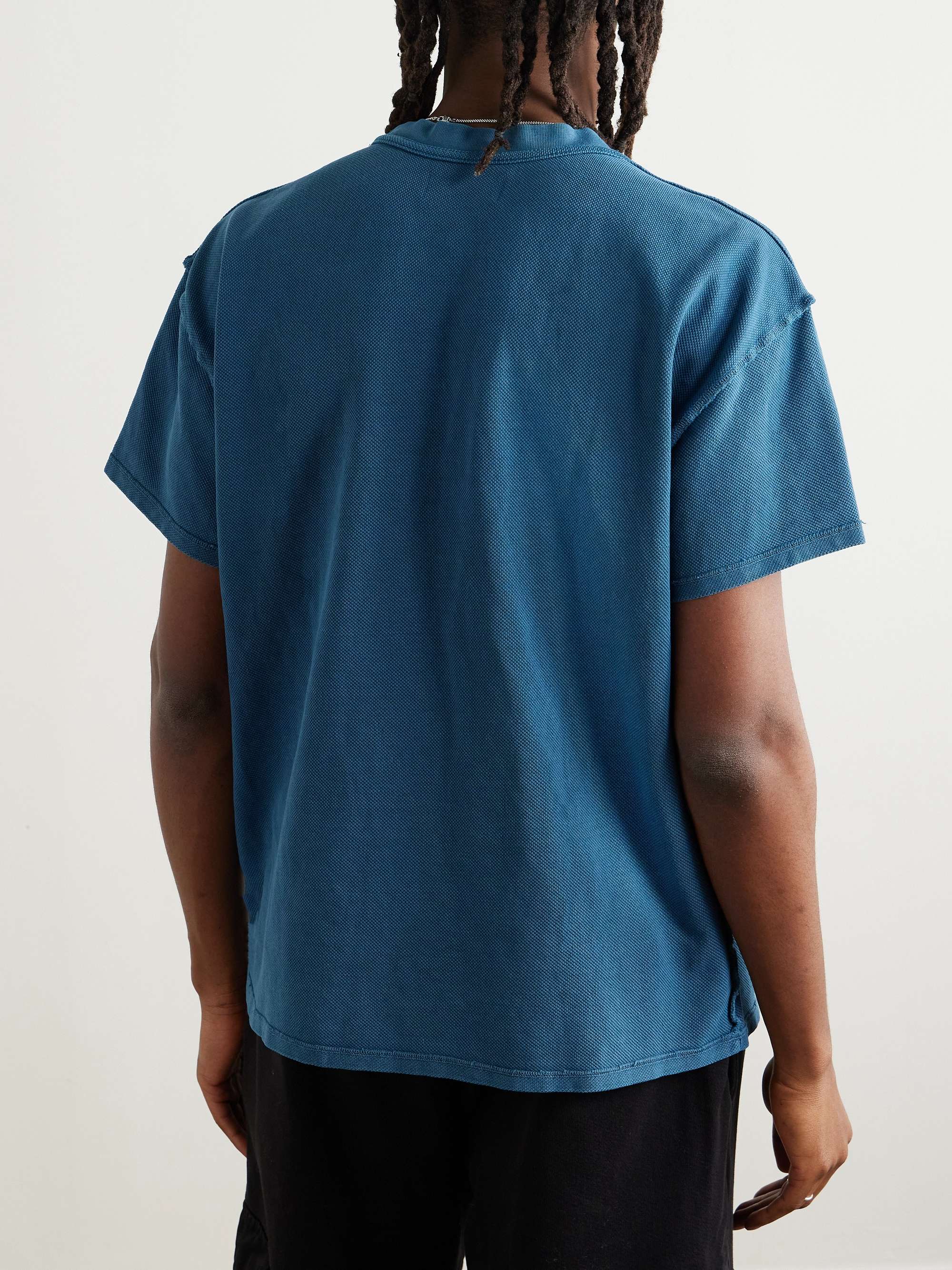 Inside Out Garment-Dyed Cotton-Piqué T-Shirt view