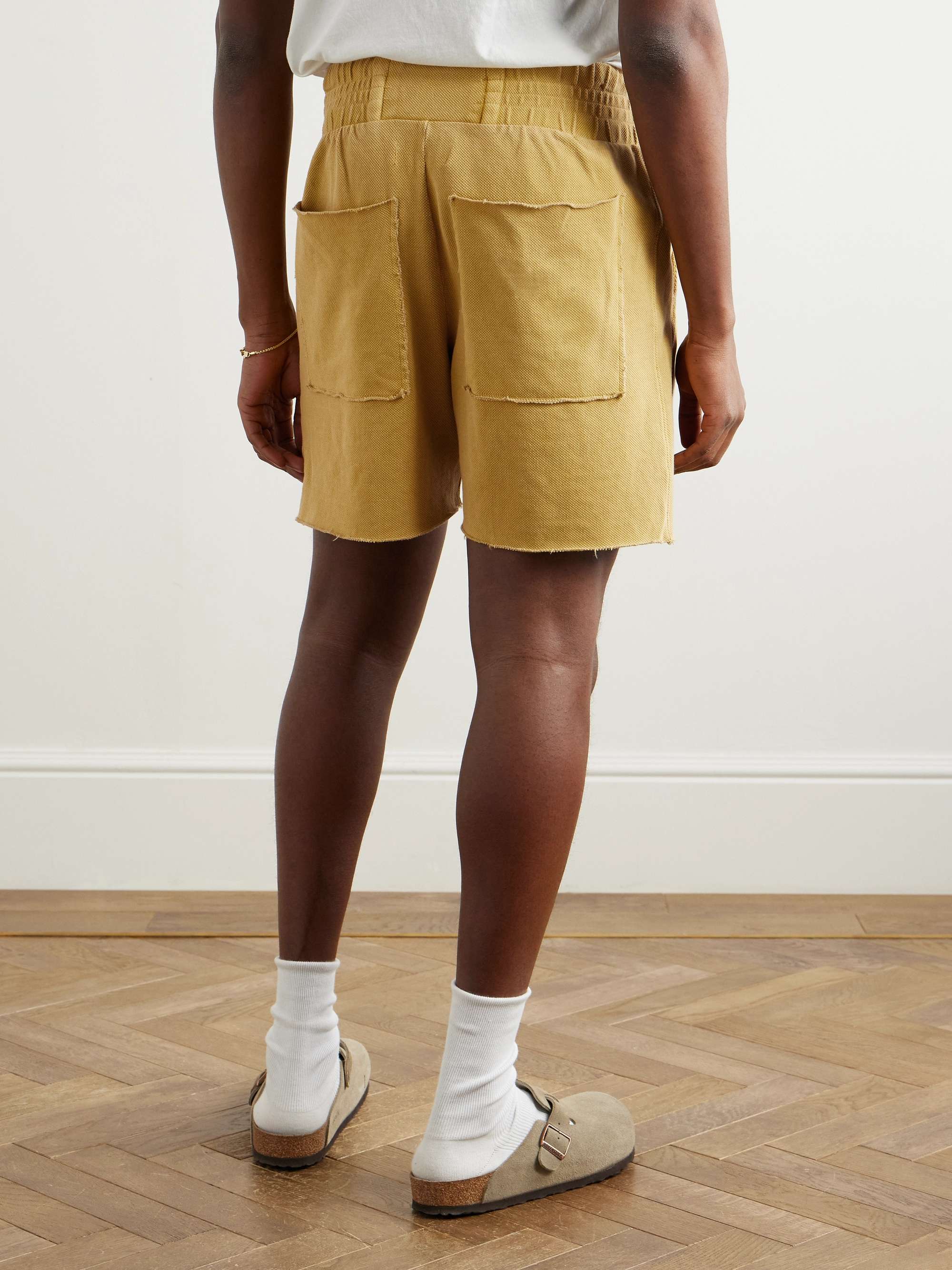 Cotton-Piqué Drawstring Shorts view
