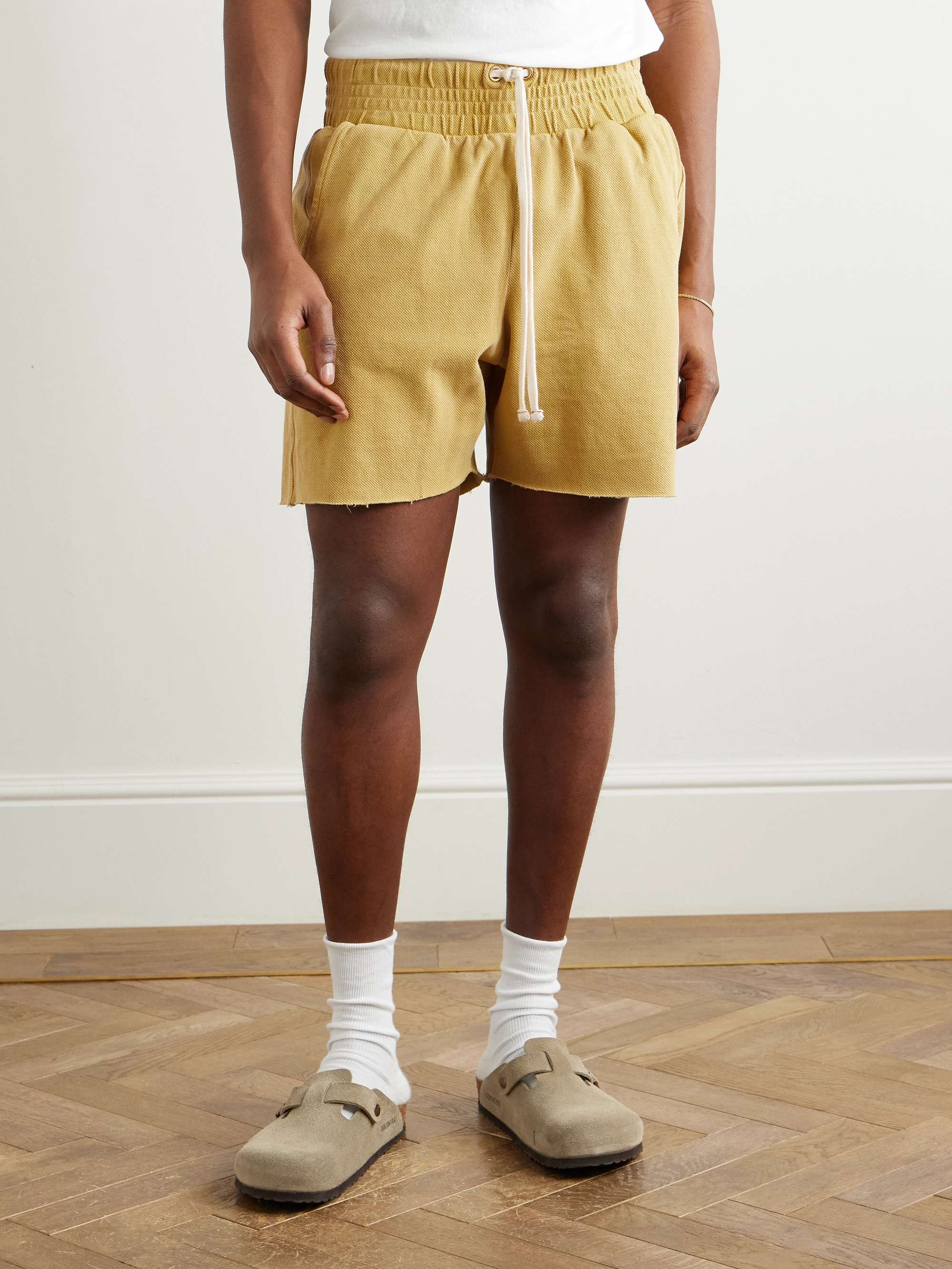 Cotton-Piqué Drawstring Shorts view