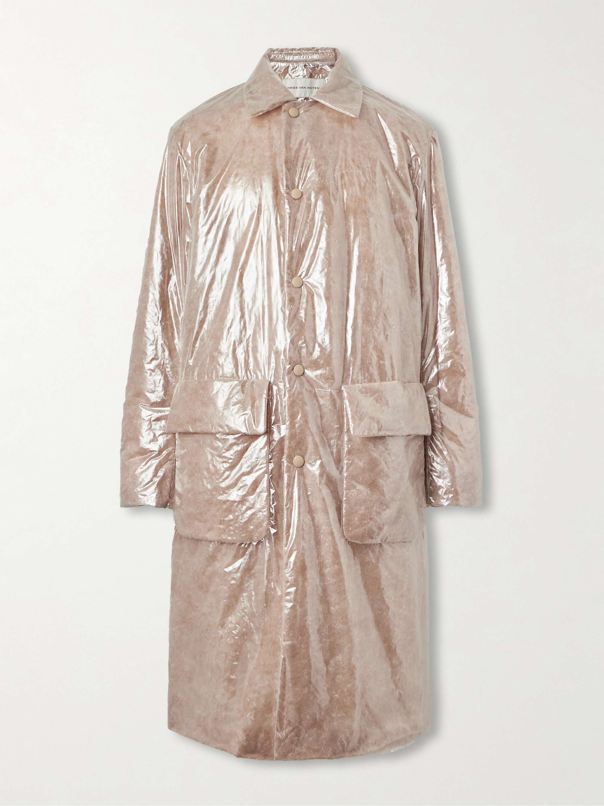 Padded Coated-Nylon Coat view