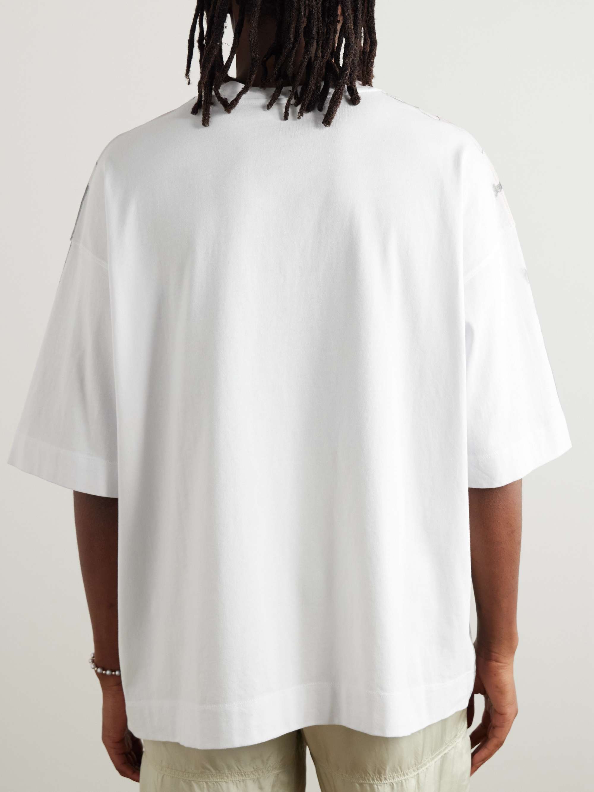 Floral-Print Cotton-Jersey T-Shirt view