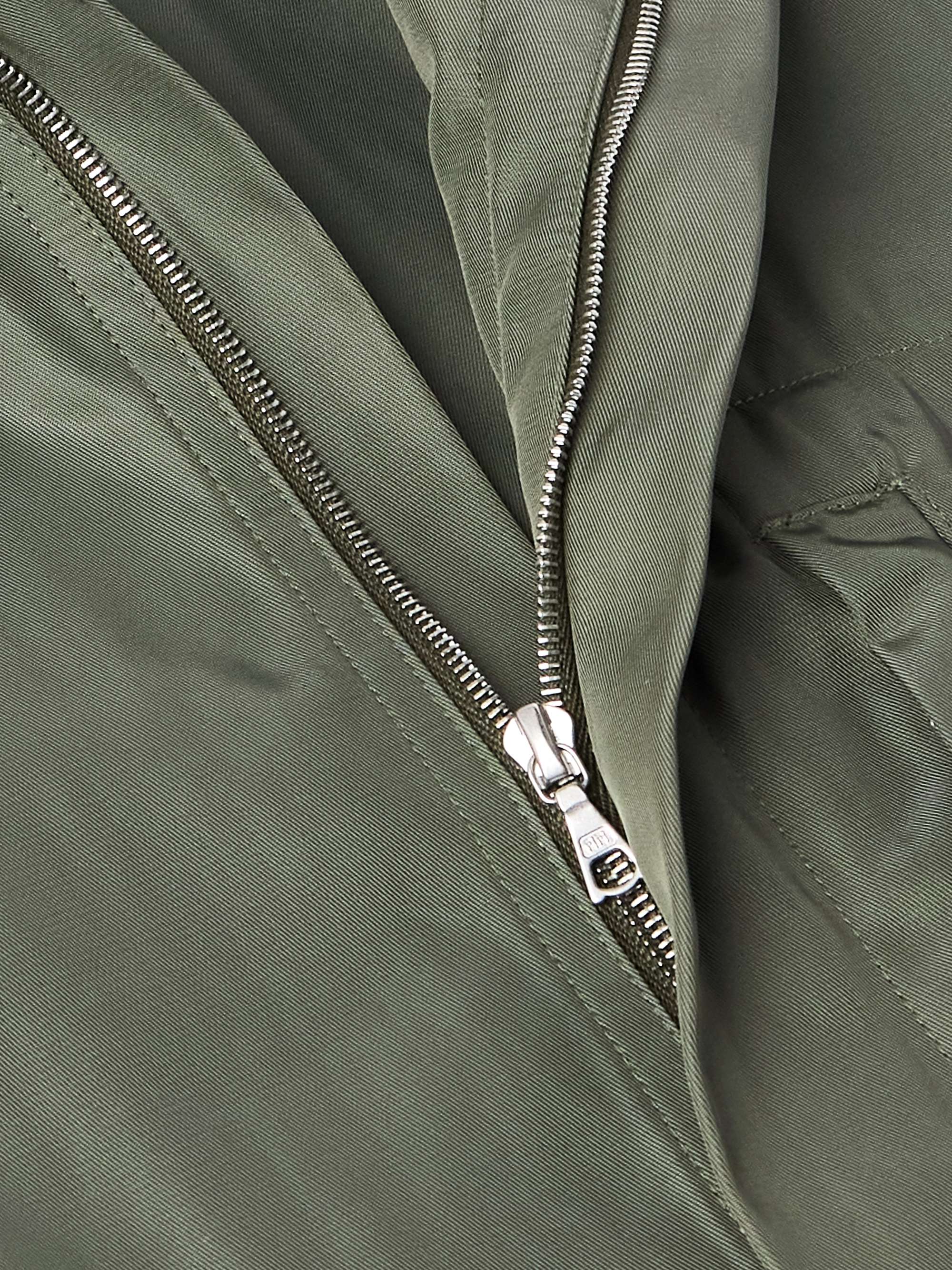 Twill Zip-Up Shirt view